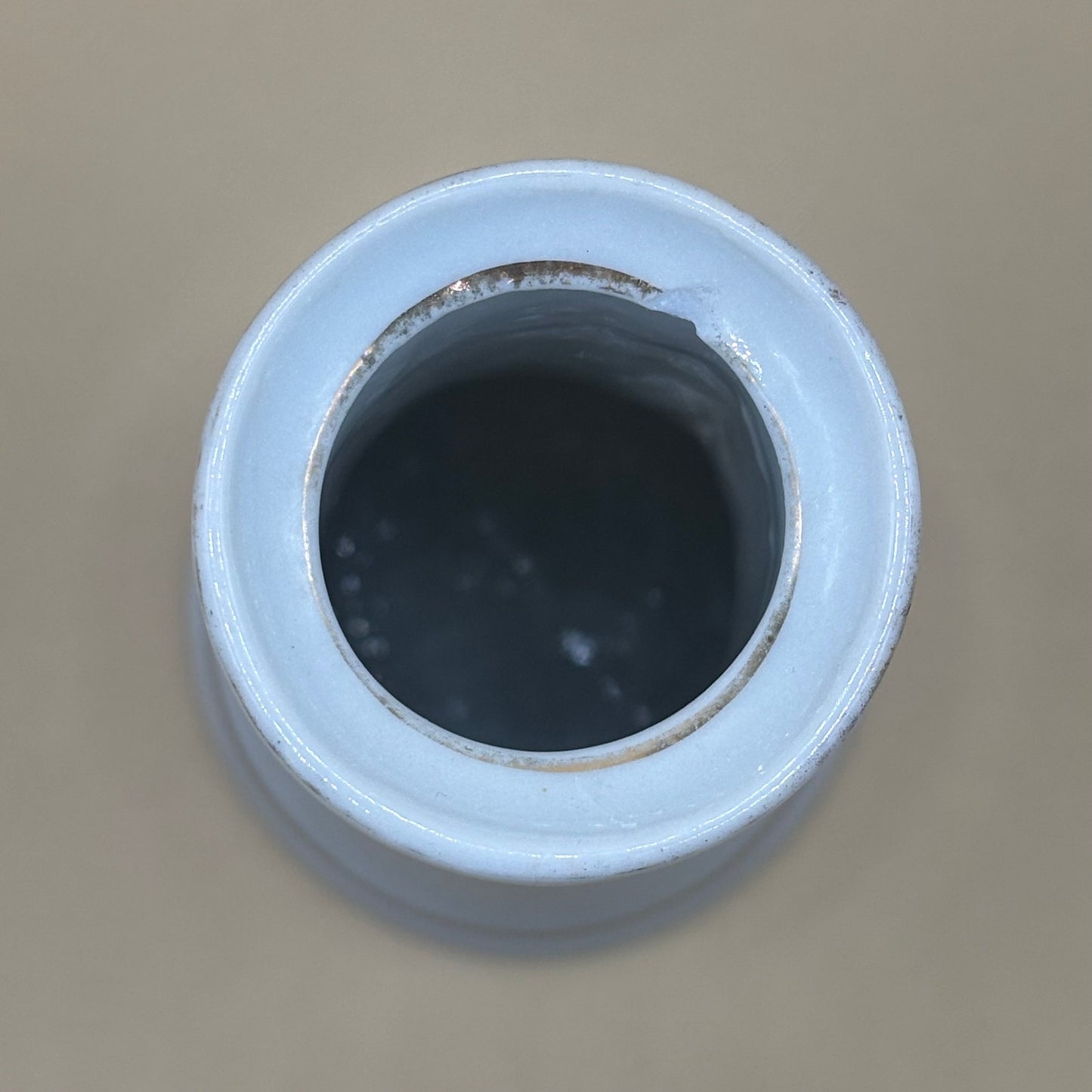 Vintage Hand-Painted Hat Pin Holder - Pink Florals with Gold Accents