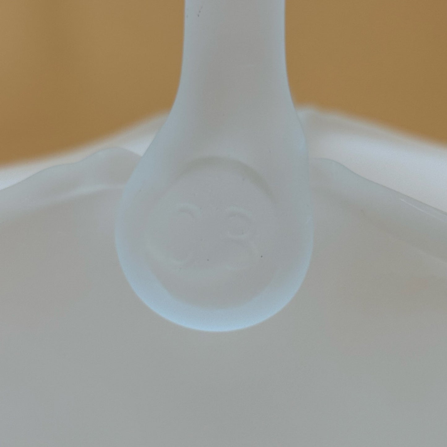 Vintage Frosted Satin Glass Basket - DB Maker Mark 11.5"