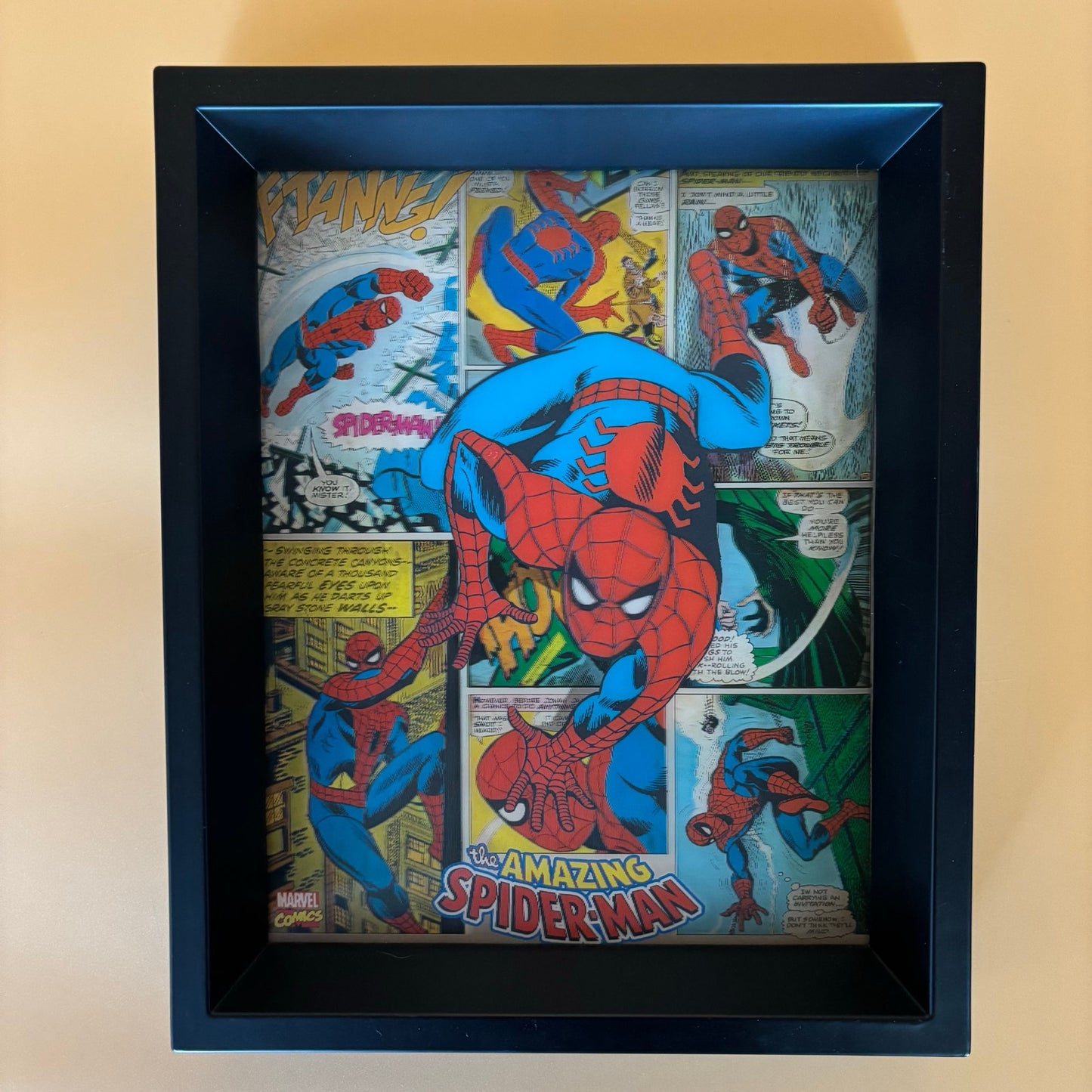 Marvel 3-D Shadow-Box Wall Art Pair Baby Groot & The Amazing Spider-Man