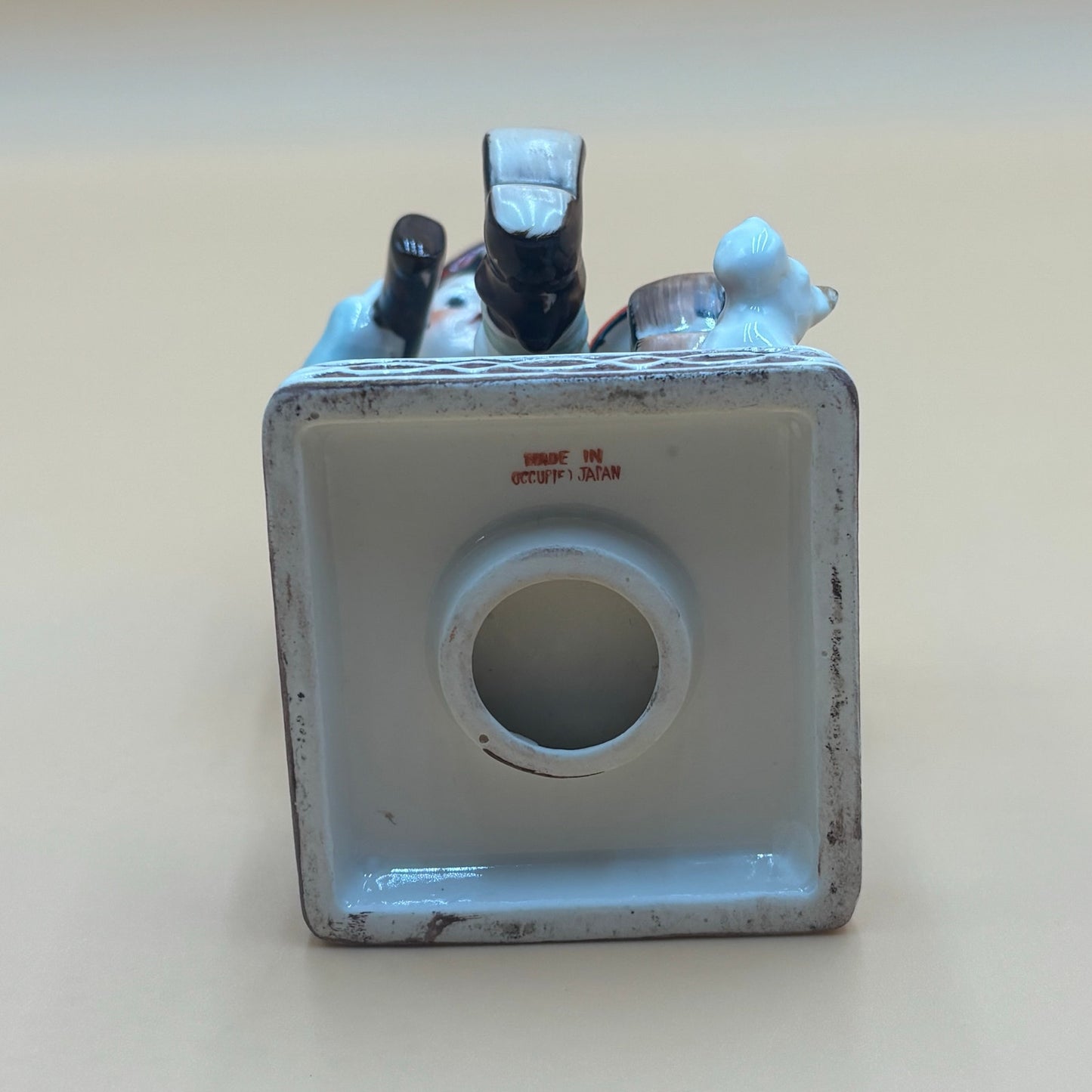 Vintage Occupied Japan Boys with Drum & Rifle Figurine 1950s