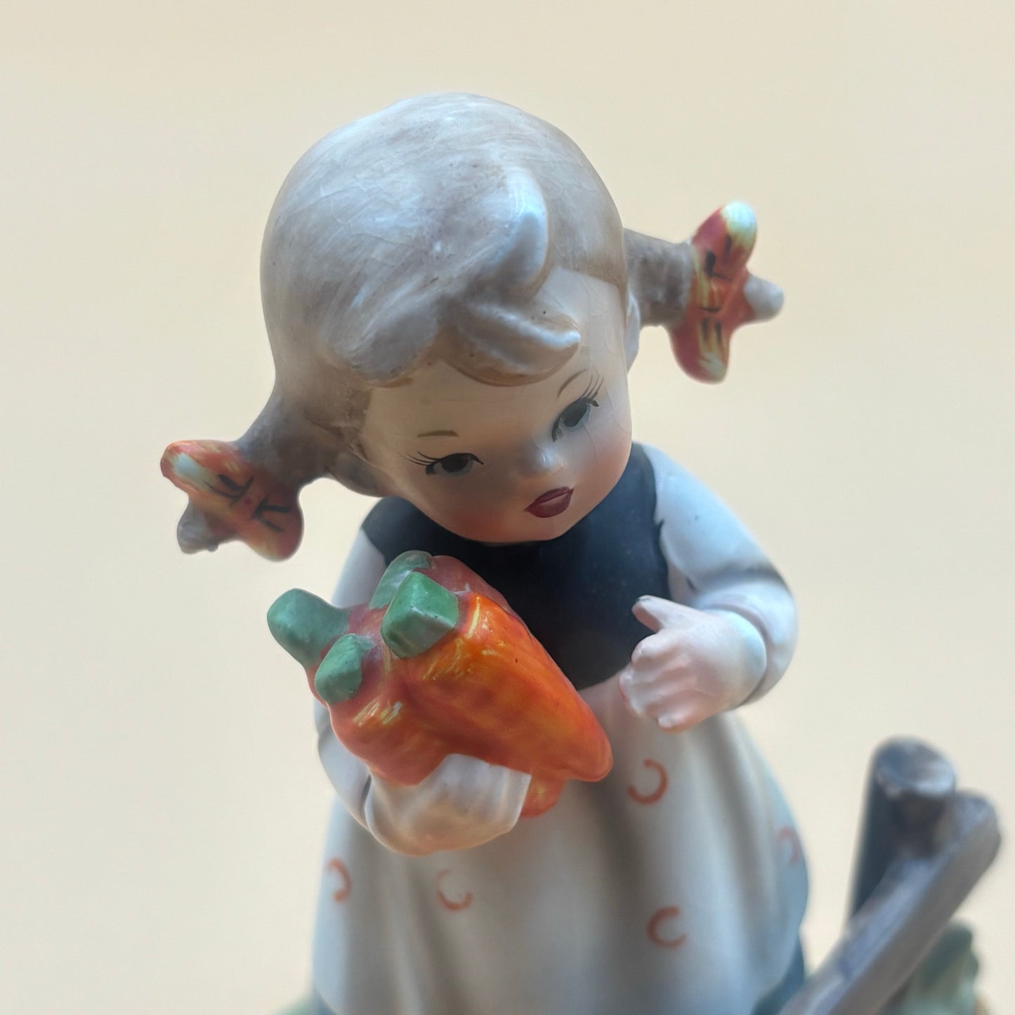 Vintage Erich Stauffer Figurine - Little Girl with Carrots #44/169 Japan