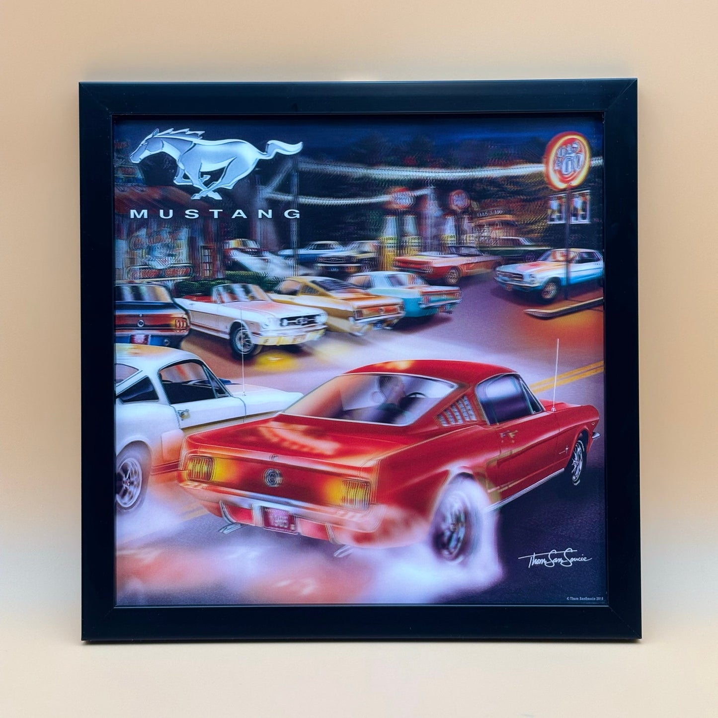 Ford Mustang 3D Lenticular Wall Art by Thomas Sturges (13”)