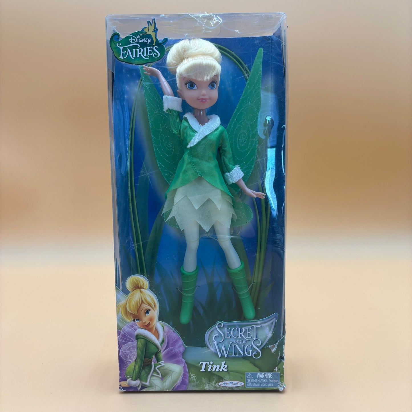 Rare Disney Fairies Tinker Bell Secret Wings 9" Doll - 2012