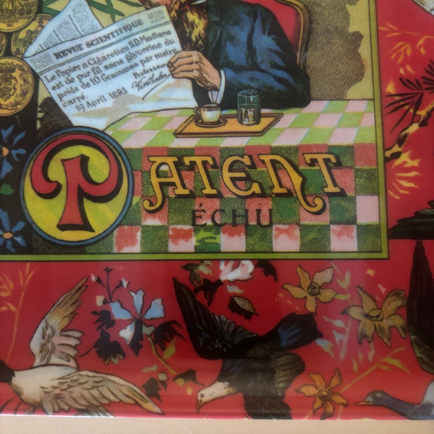 1970's Club Modiano “Patent ECHU” Tray – 12” x 8.75” Music City Marketing, Malaysia