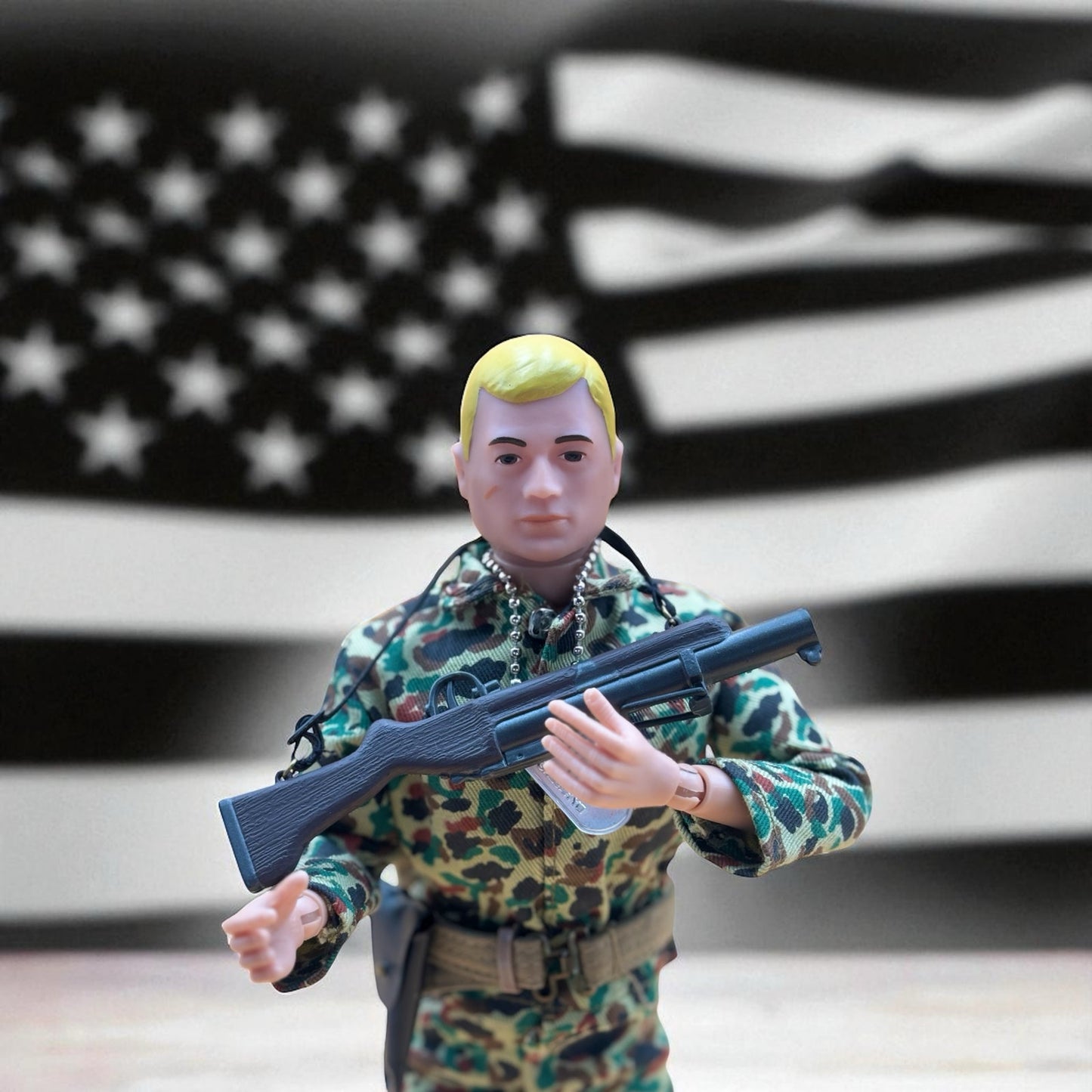 Hasbro G.I. Joe Authentic Reproduction – 1964 Copyright Stamp 12” Action Soldier with M1 Carbine & Accessories