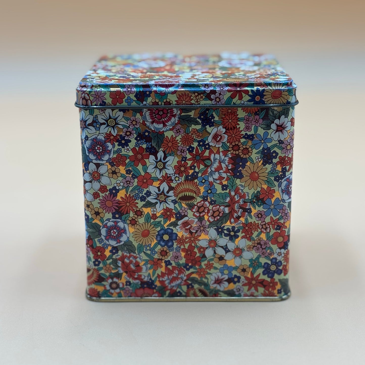 Vintage Daher Floral Tin Canister & Trays Set – Made in England