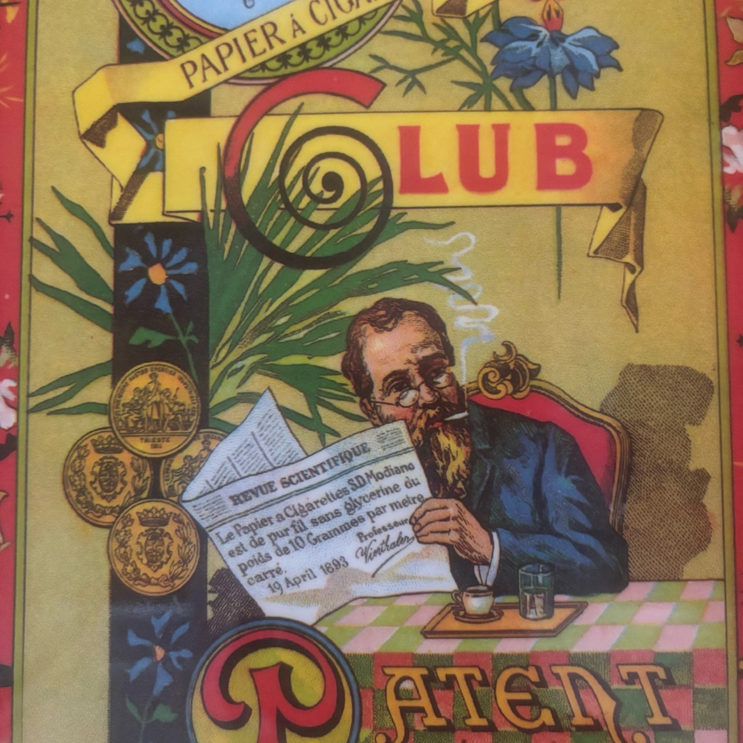 1970's Club Modiano “Patent ECHU” Tray – 12” x 8.75” Music City Marketing, Malaysia