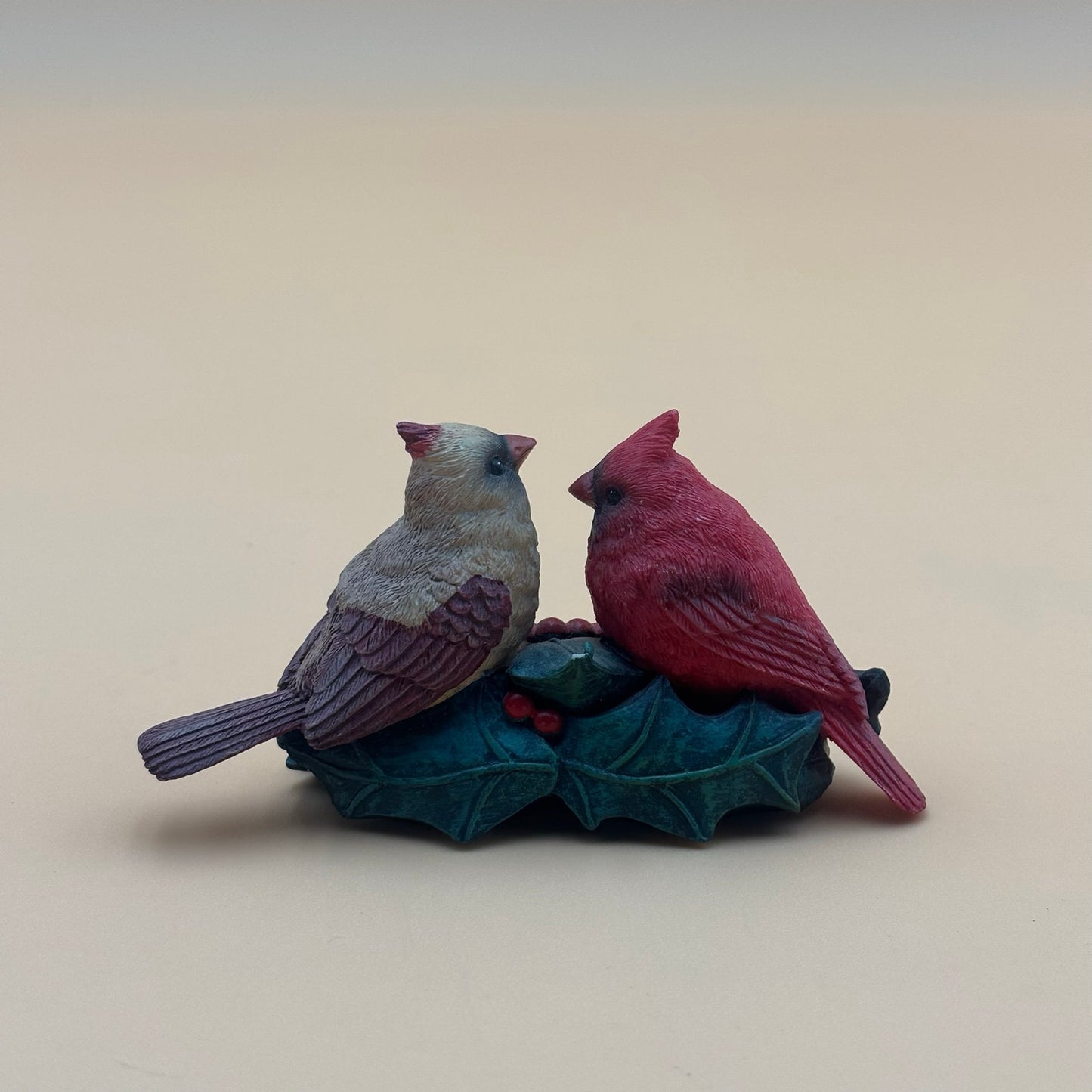 Set of 3 AWH Bird Figurines – Cardinals, Bluebirds & Nuthatchers