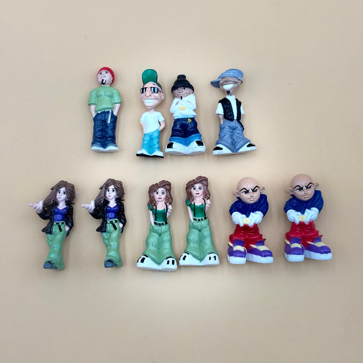 Lot of 10 Homies Figurines (7 Characters, 3 Duplicates)