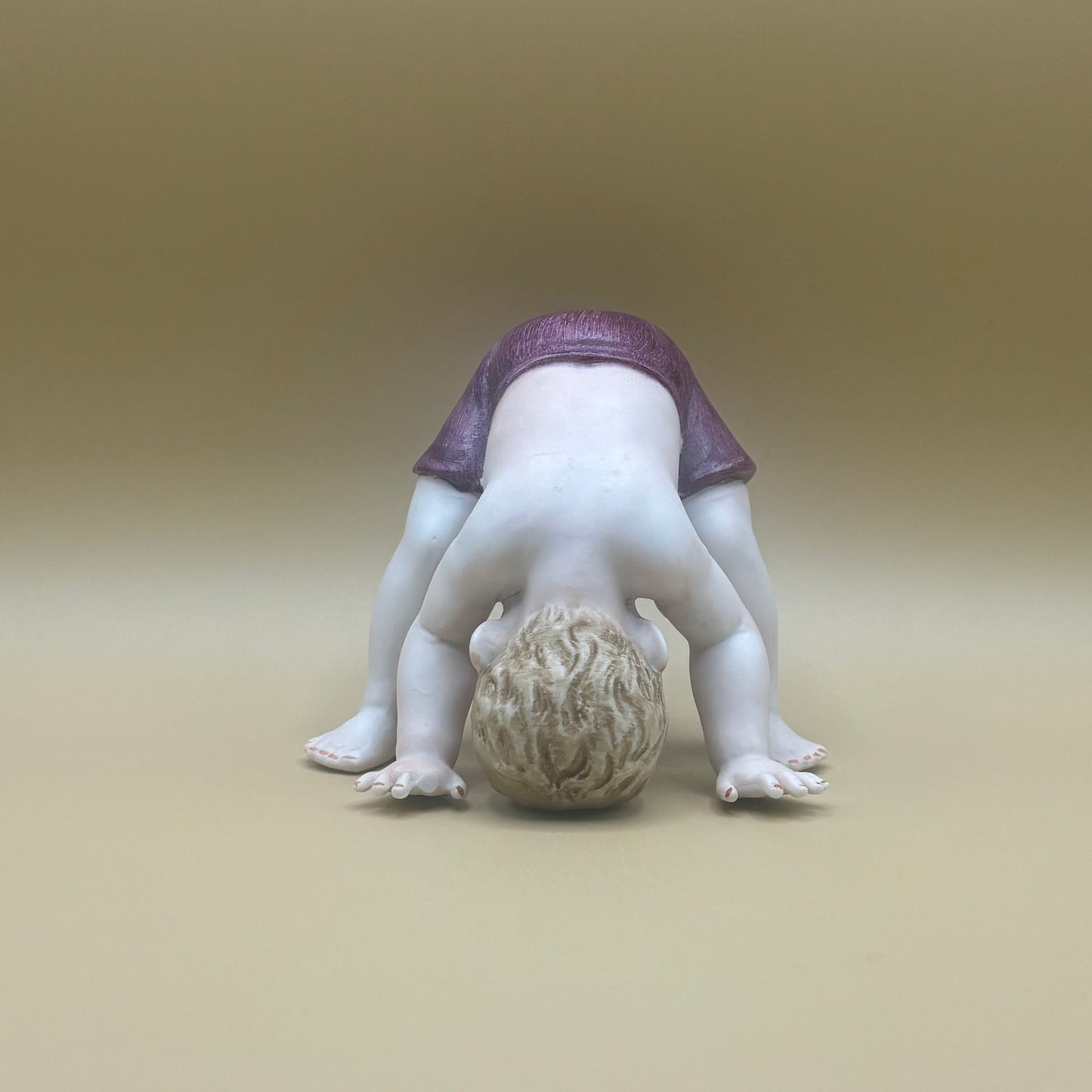 Vintage Lenwile Ardalt Japan Baby Doing Headstand Figurine