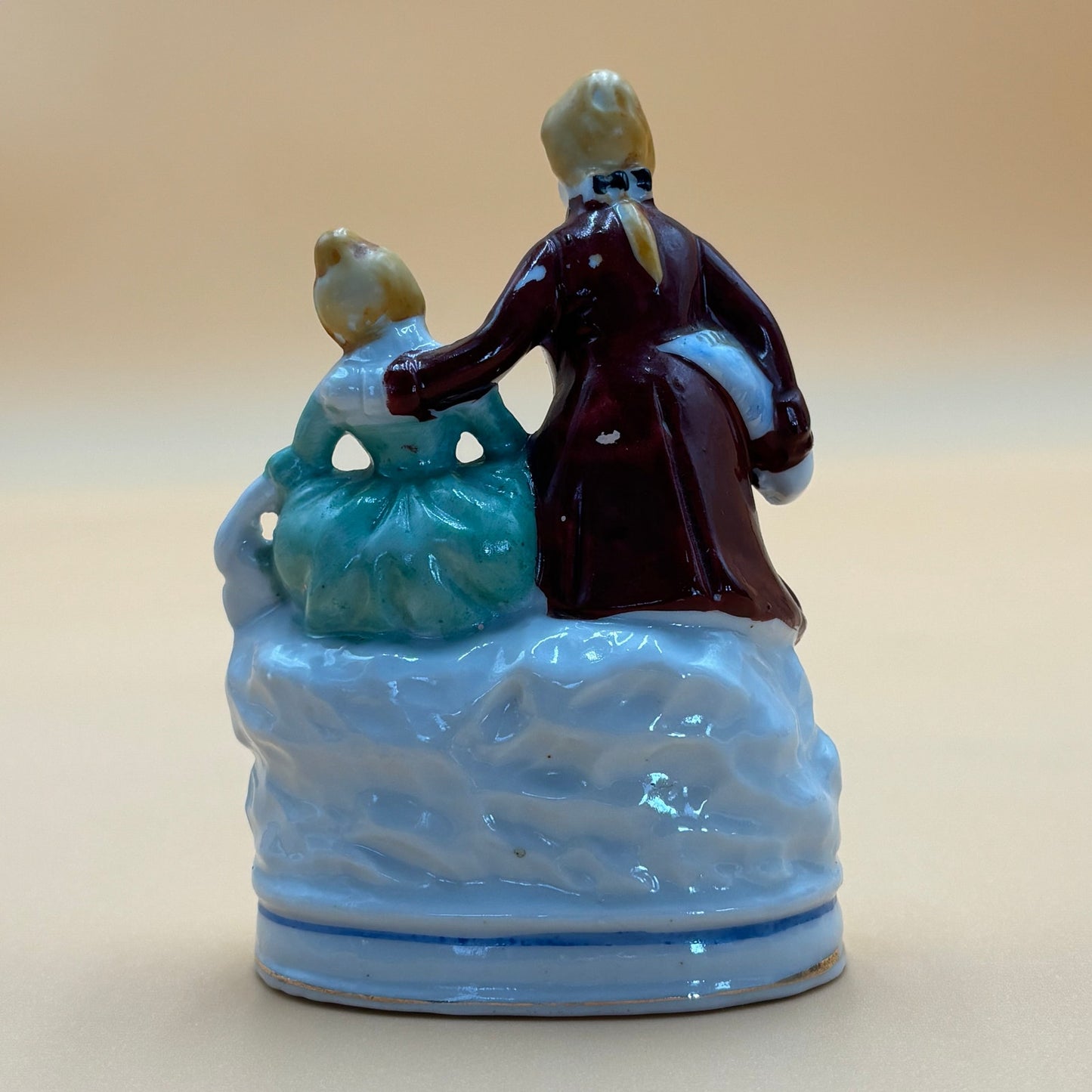 Vintage Hand-Painted Japanese Porcelain Figurines - Colonial Set (4 Pieces)