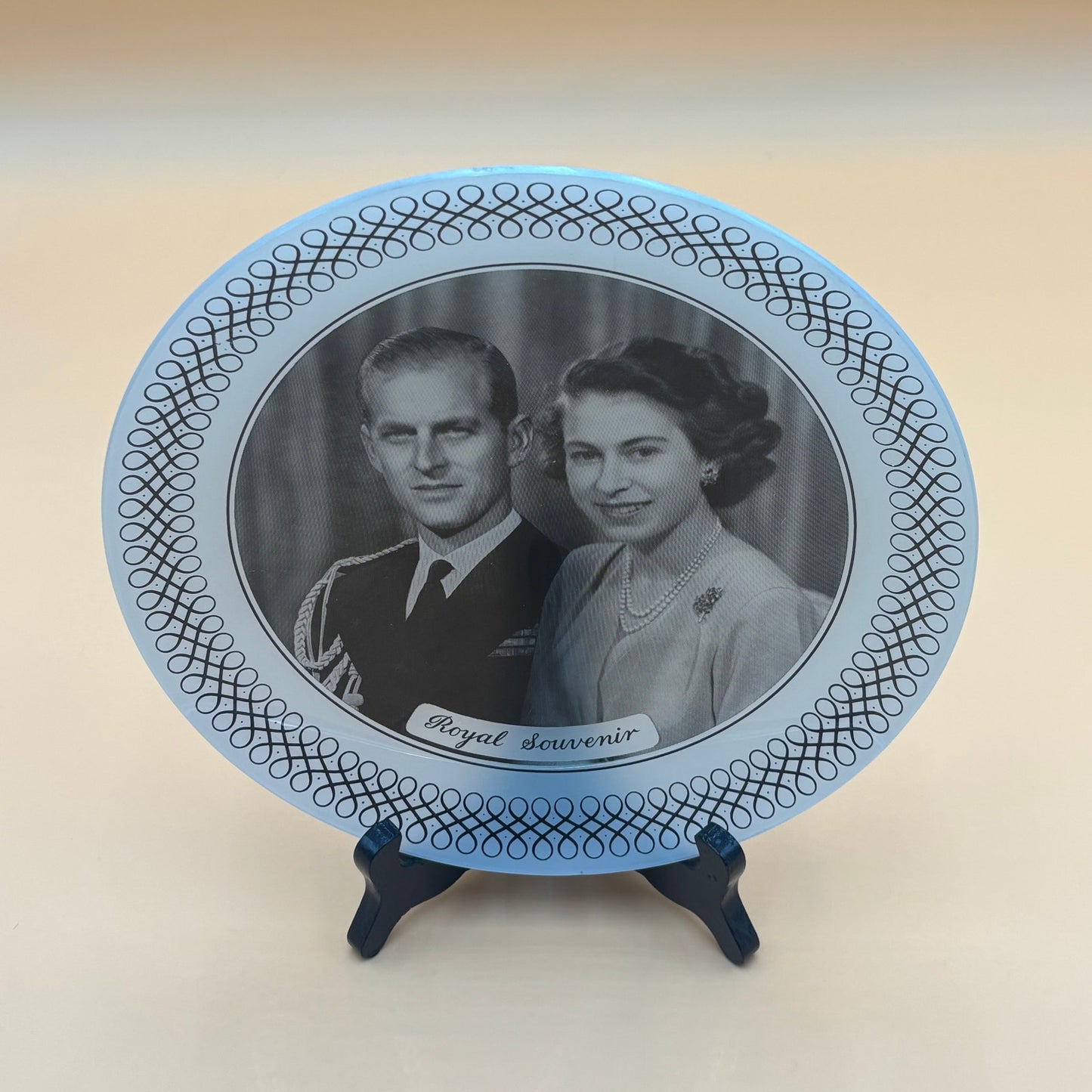 Vintage Royal Souvenir Plate - Queen Elizabeth II & Prince Philip