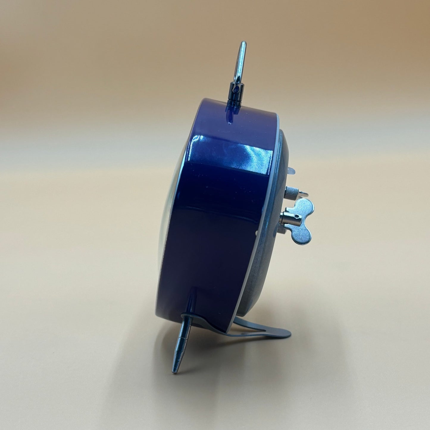 Vintage Hard Rock Hotel Las Vegas Alarm Clock - Purple & Green Triangle Wind-Up