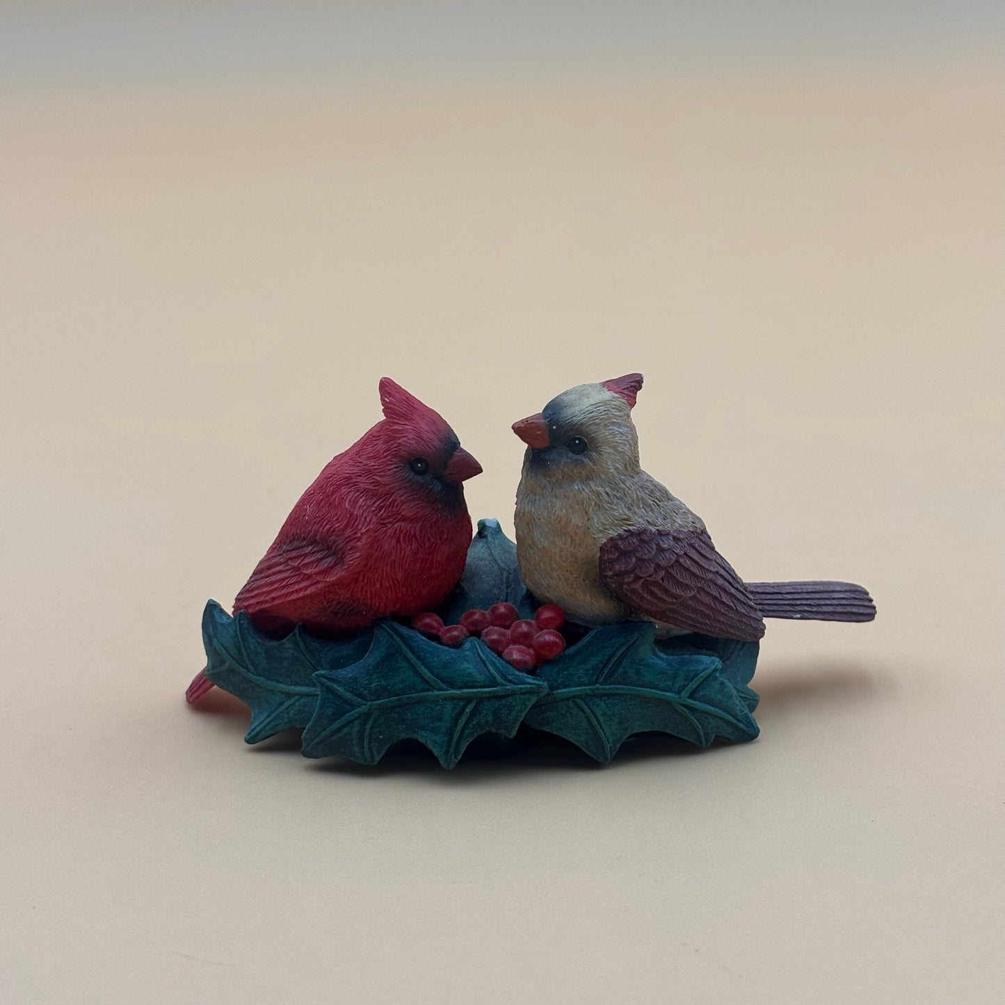 Set of 3 AWH Bird Figurines – Cardinals, Bluebirds & Nuthatchers