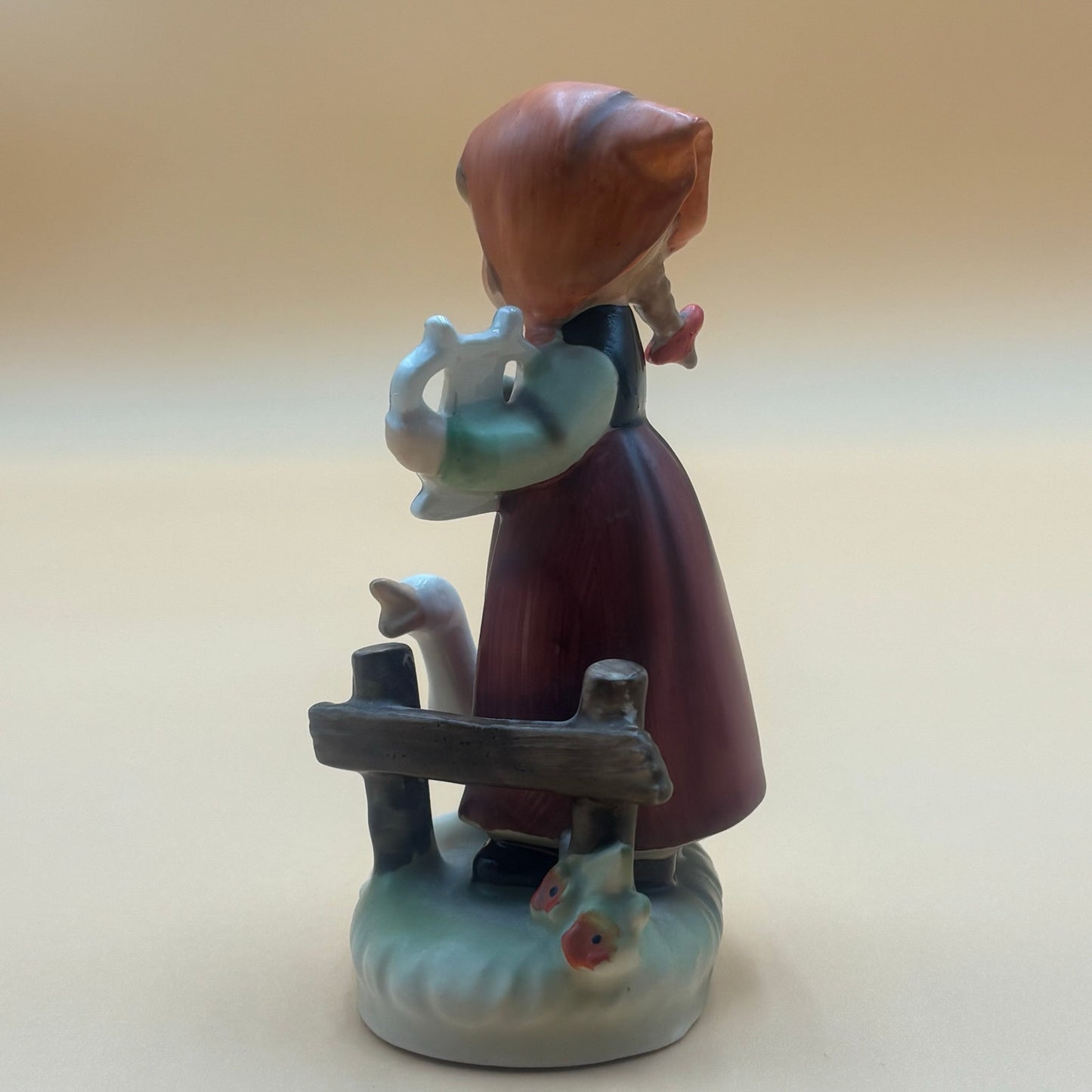 Vintage Erich Stauffer Girl with Lyre & Duck Figurine #44/96