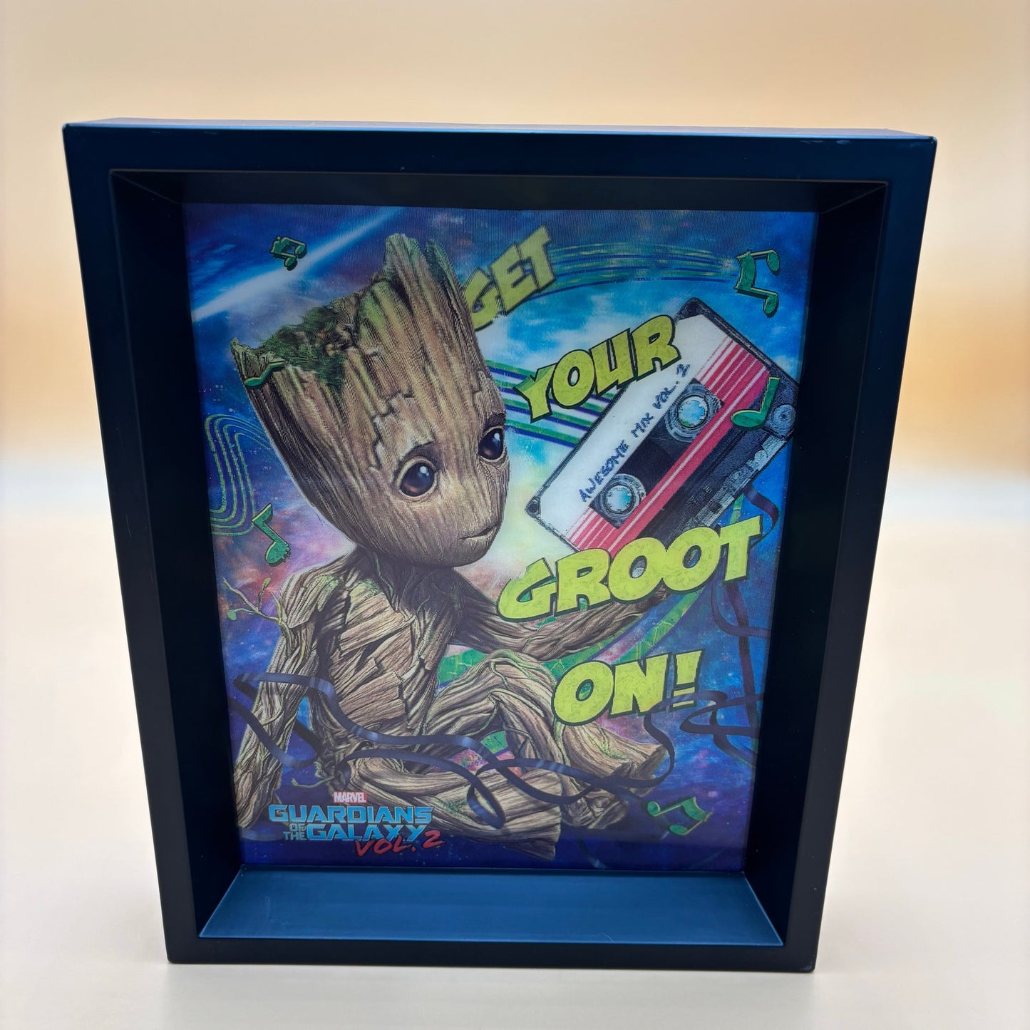 Marvel 3-D Shadow-Box Wall Art Pair Baby Groot & The Amazing Spider-Man