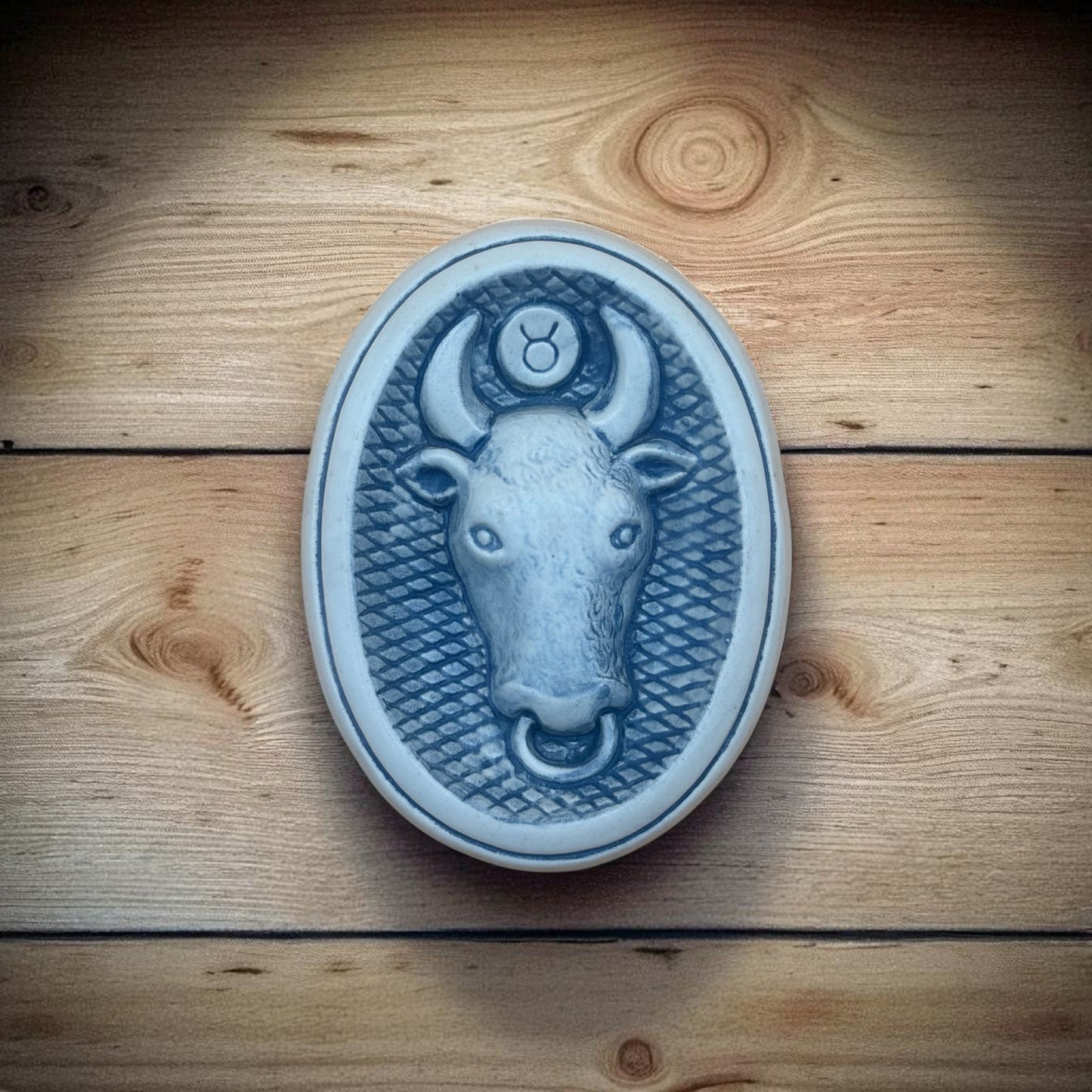 JIE Gantofta Sweden Zodiac Vintage Wall Plaque – Taurus Bull Relief