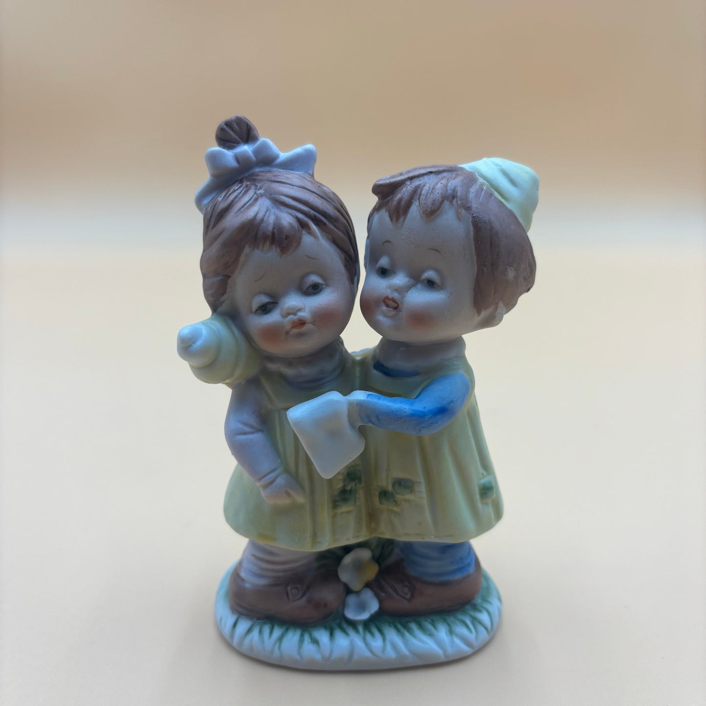 Vintage Crown Royal Hand-Painted Figurine – Boy & Girl Hugging (5”)