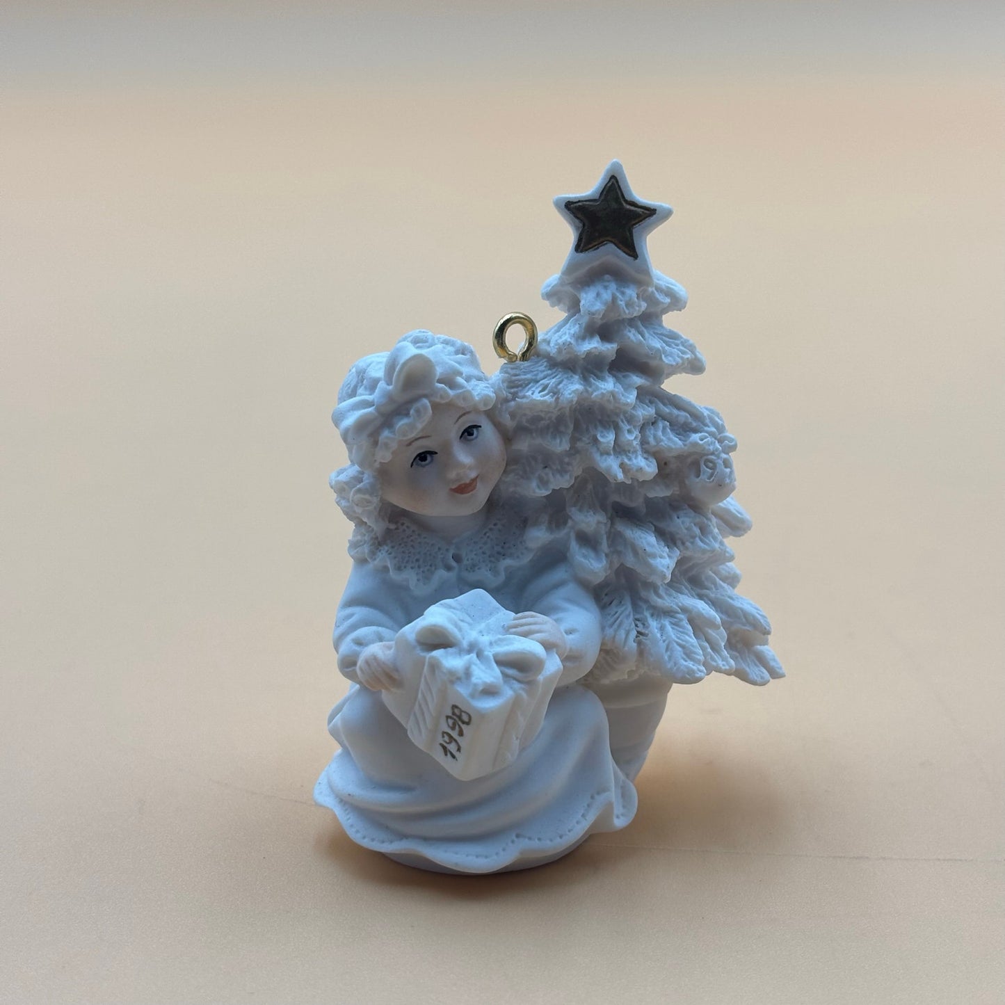 Giuseppe Armani Girl with Christmas Tree 1998 Eve Ornament - Made in Italy