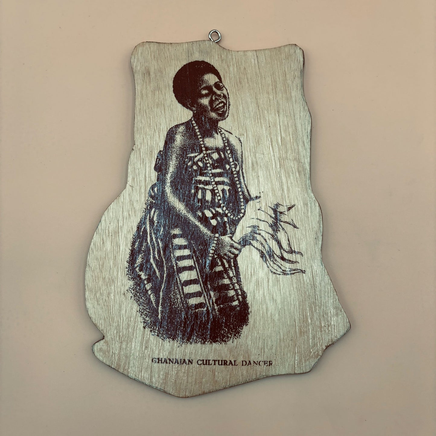 Ghana Cultural Plywood Wall Plaques – Drummer & Dancer Pair