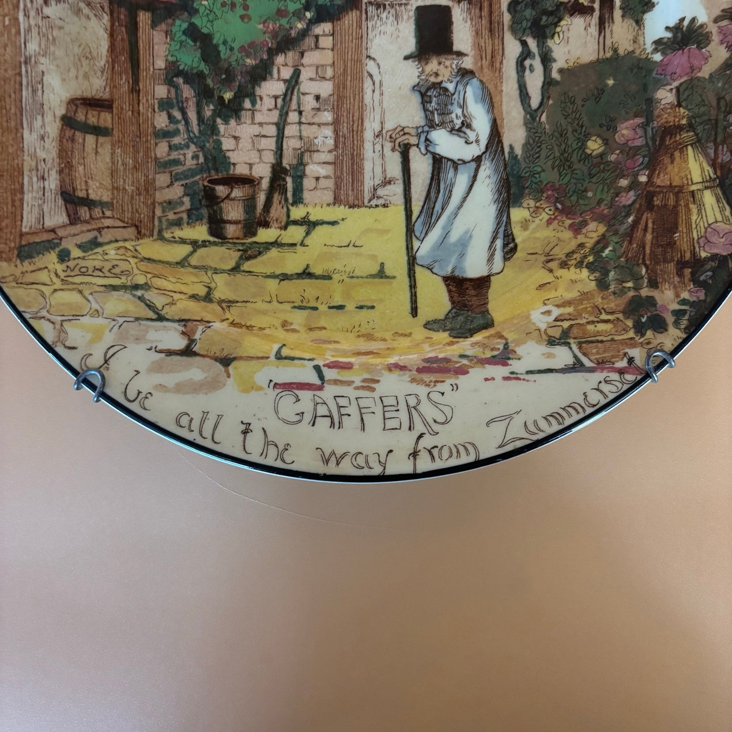 Royal Doulton D4210 “Gaffers” Plate – Signed Noke – 10.25”