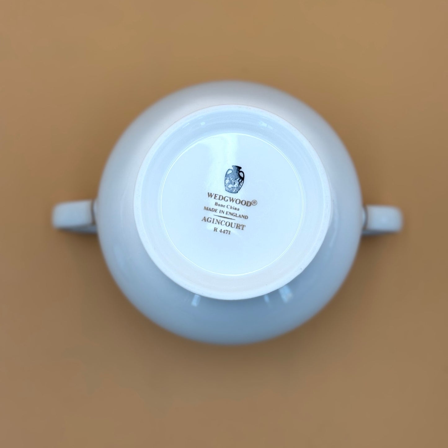 Wedgwood Agincourt bone china covered sugar bowl