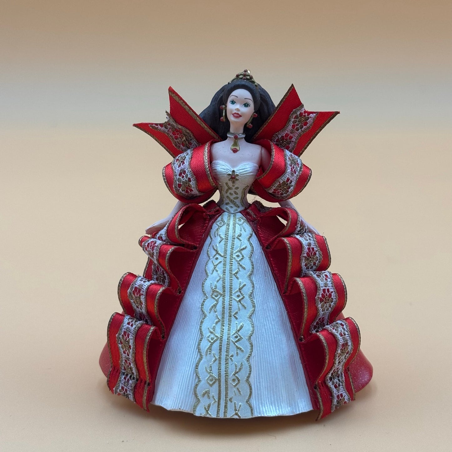 Set of 4 Hallmark Holiday Barbie Ornaments – 1996, 1997, 1998, 1999 Editions