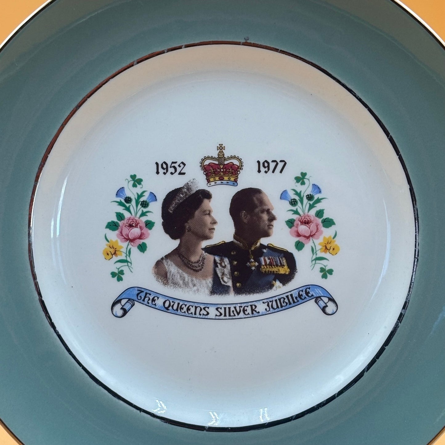 VTG 1977 Queen Elizabeth Silver Jubilee Plate - Western Germany