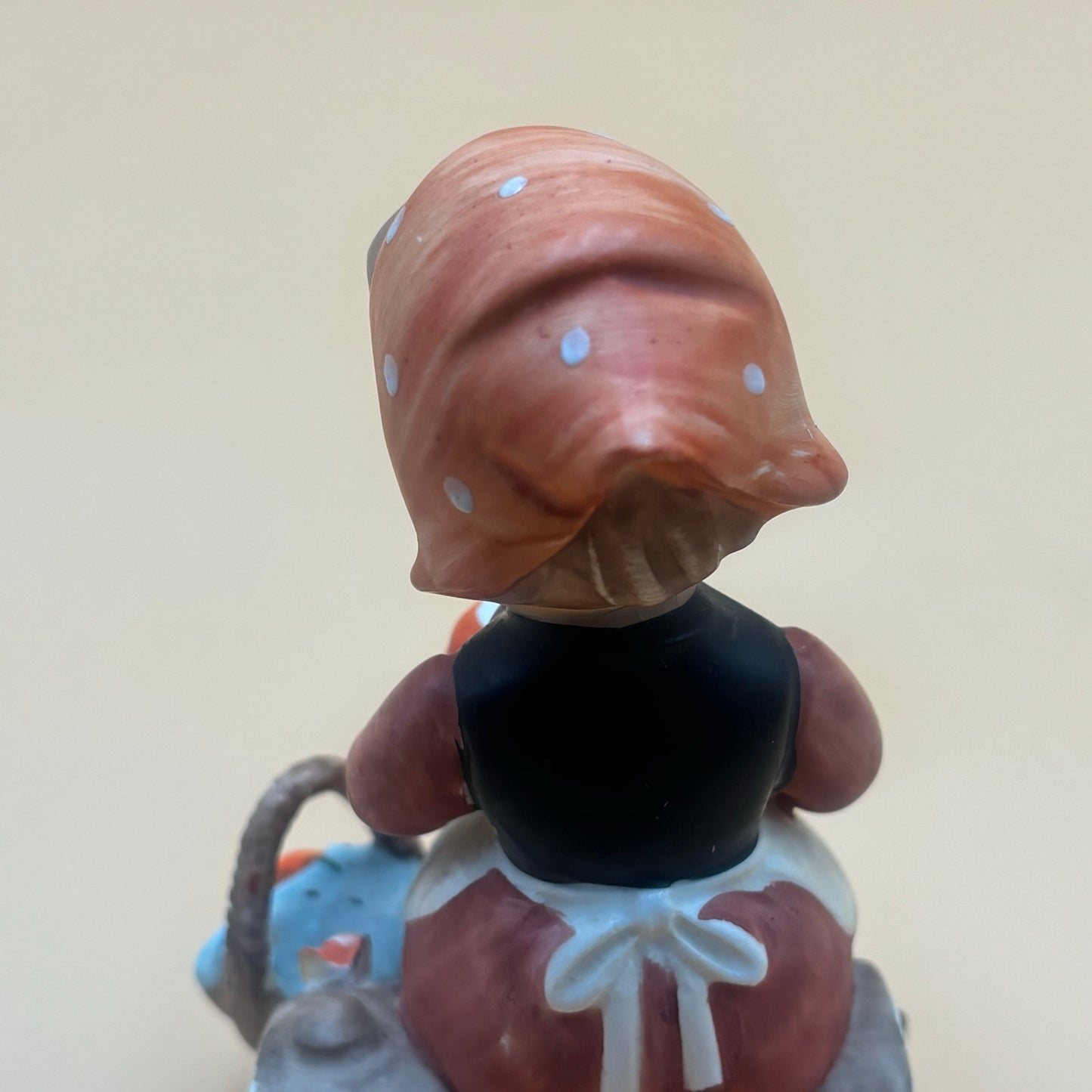 Vintage Erich Stauffer Figurine - Girl Peeling Apples #48512