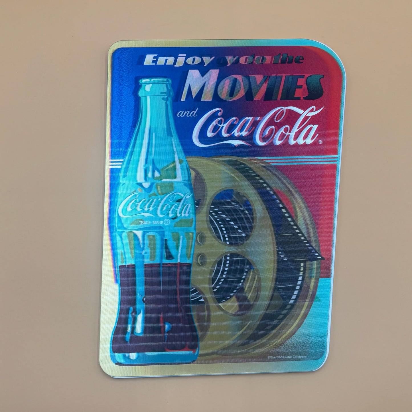 Coca-Cola Lenticular Wall Sign – “Let’s All Go to the Movies”