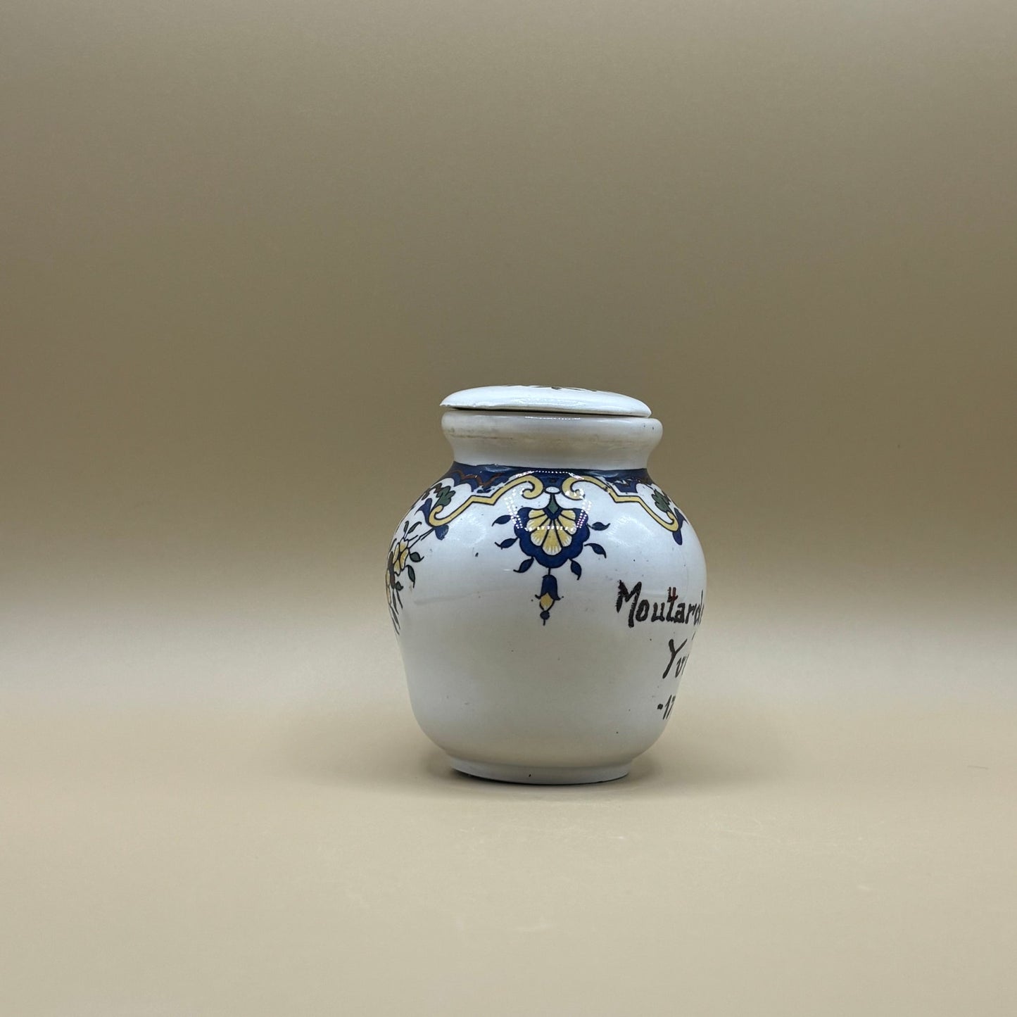 📦 Vintage Moutarde Bocquet Yvetot 1735 French Mustard Pot