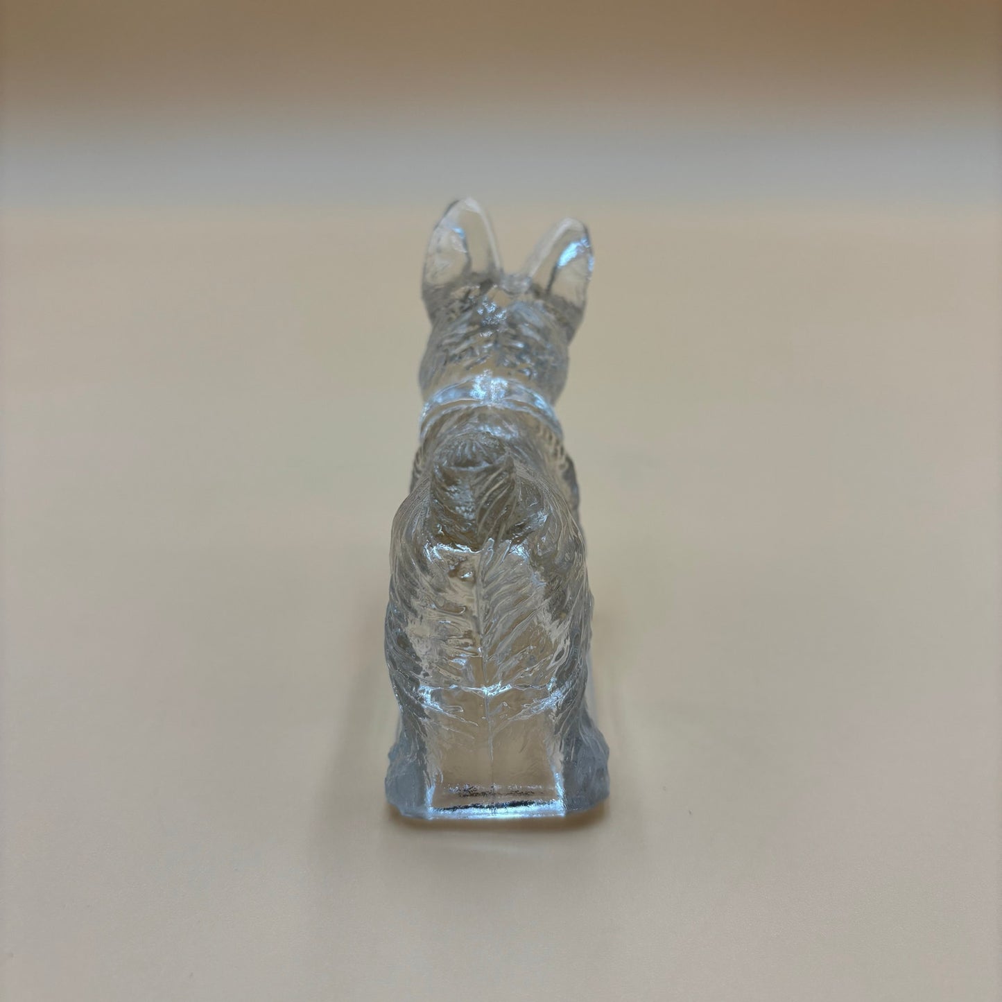 Vintage Clear Glass Scottie Dog Figurine – 4.25” Long – Depression Glass Style