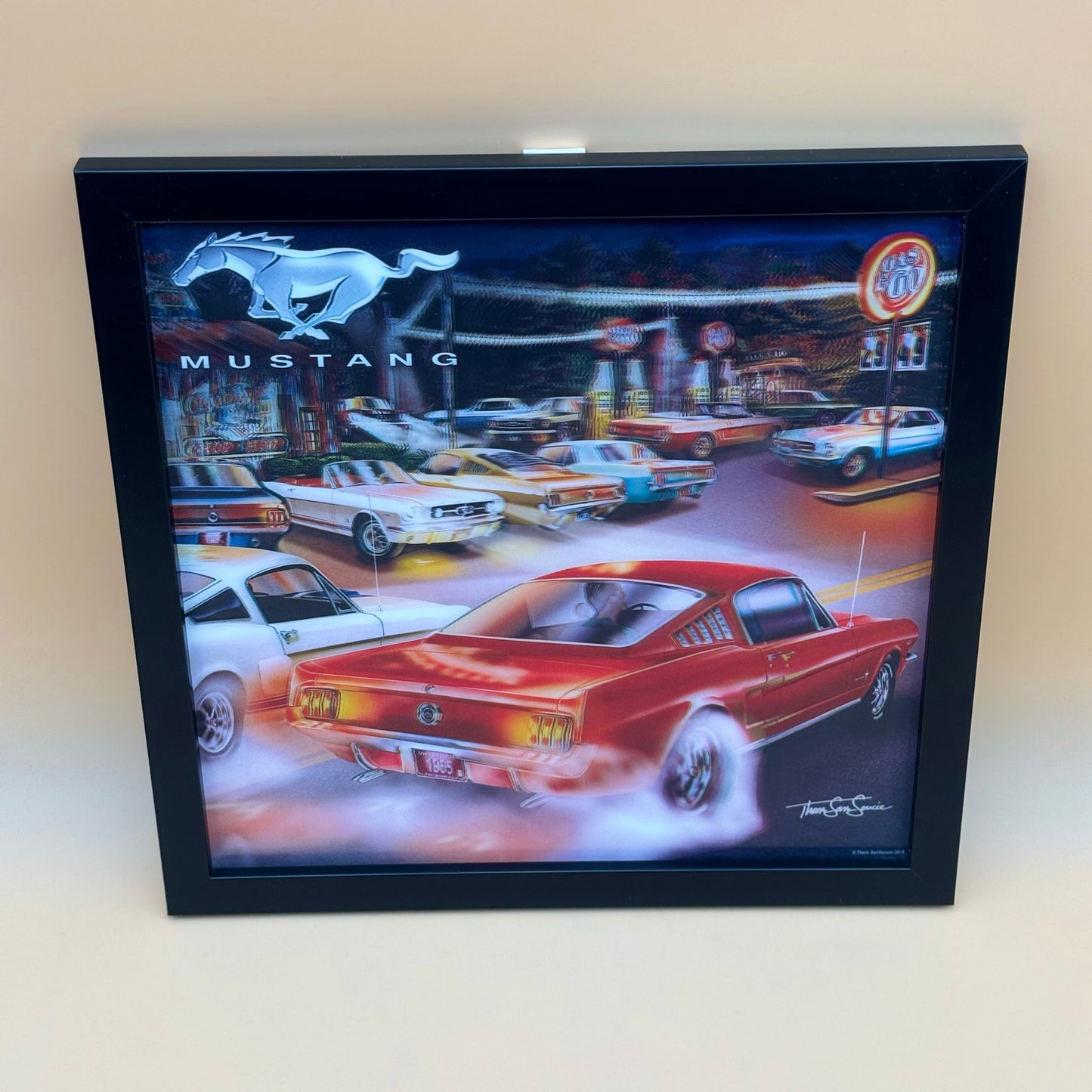 Ford Mustang 3D Lenticular Wall Art by Thomas Sturges (13”)