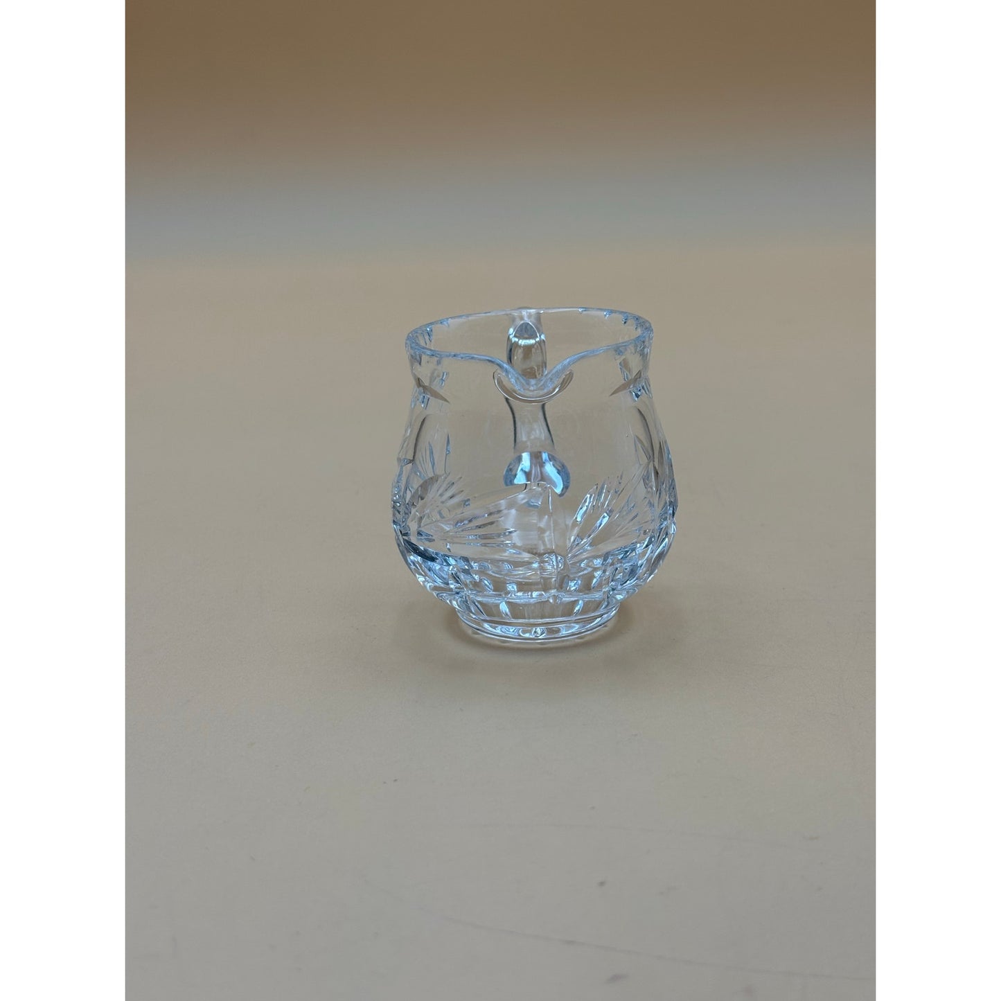 Vintage Cut Crystal Glass Mini Pitcher