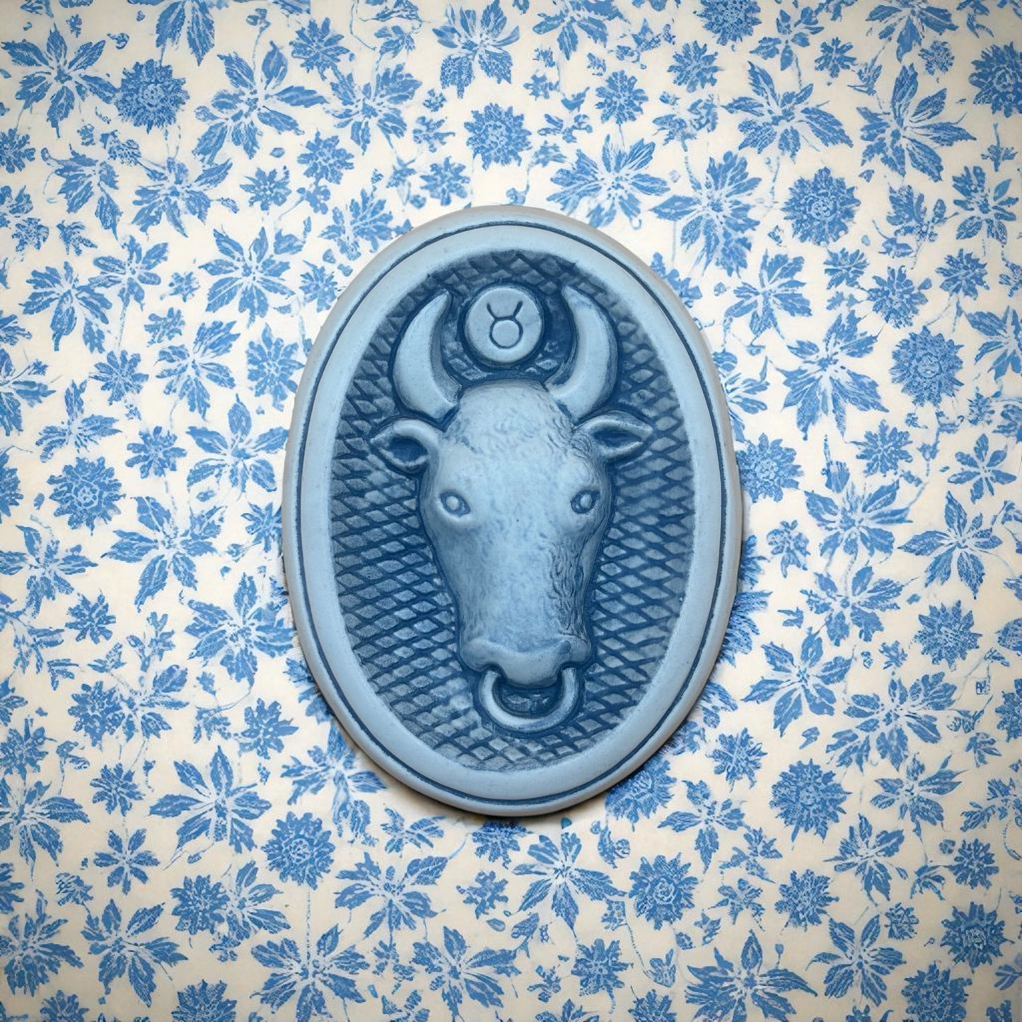 JIE Gantofta Sweden Zodiac Vintage Wall Plaque – Taurus Bull Relief