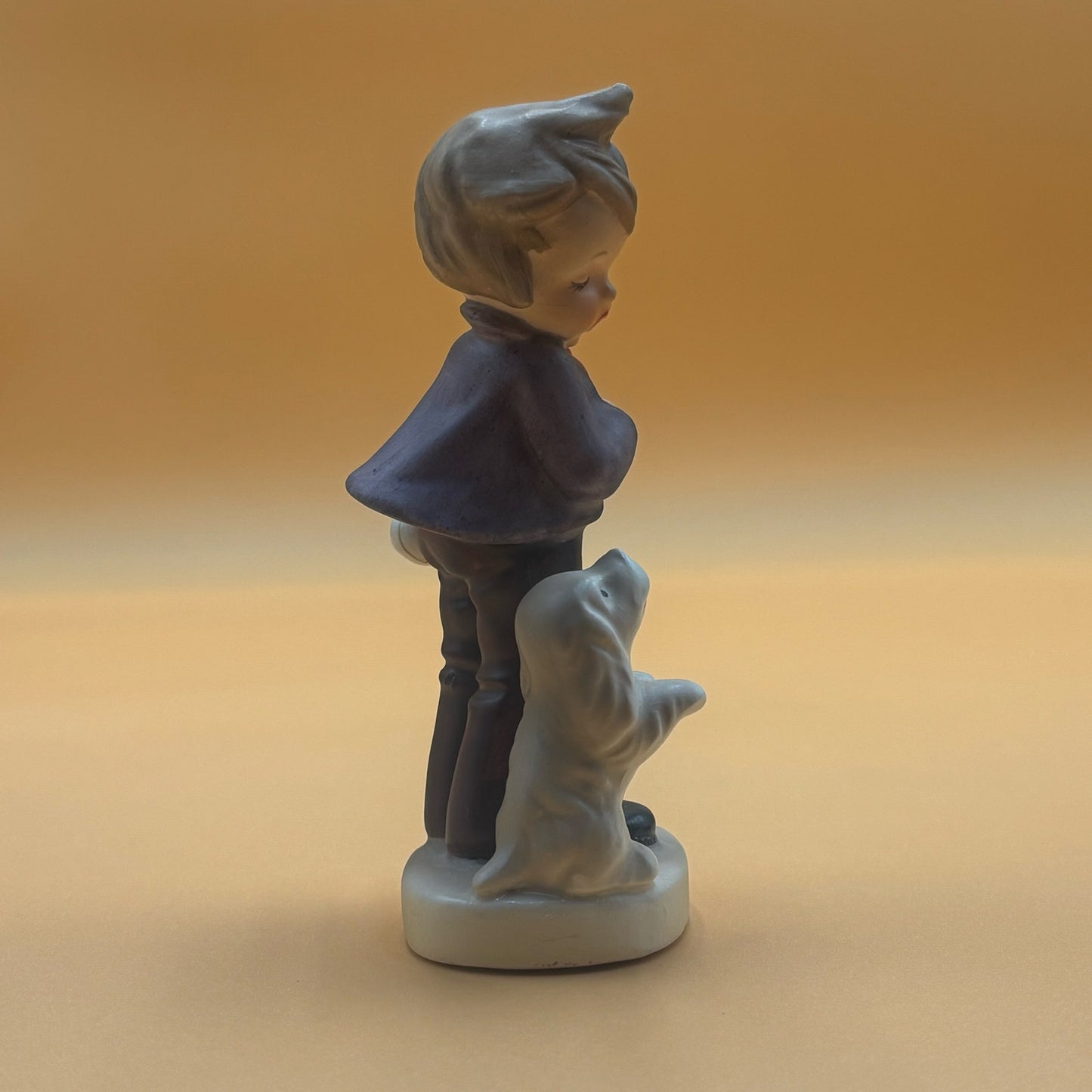 Vintage Occupied Japan Boy with Dog Figurine - Made in Japan