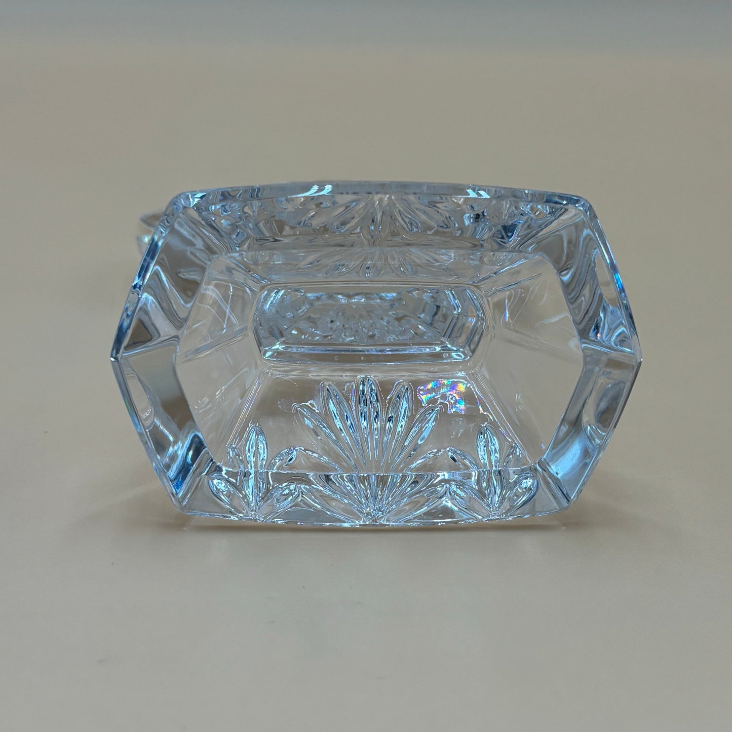 Crystal Cross Figurine - 7" Religious Home Decor