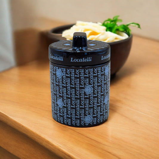 Locatelli Cheese Jar with Lid – Ceramic Formaggiera with Box