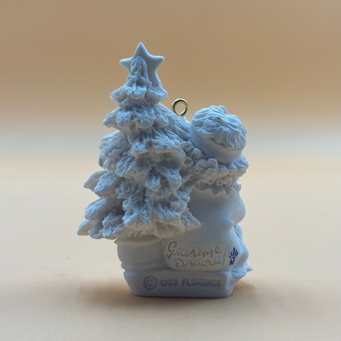 Giuseppe Armani Girl with Christmas Tree 1998 Eve Ornament - Made in Italy