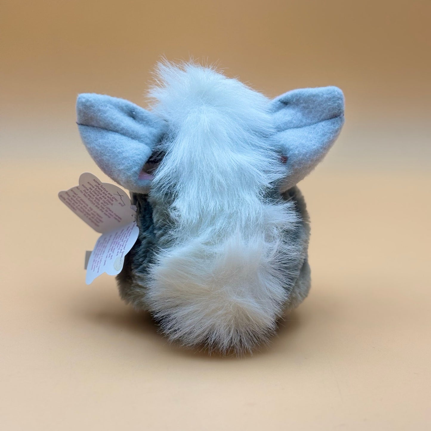 FURBY 1998 Tiger Electronics Furby in Box (Working) Gray & White