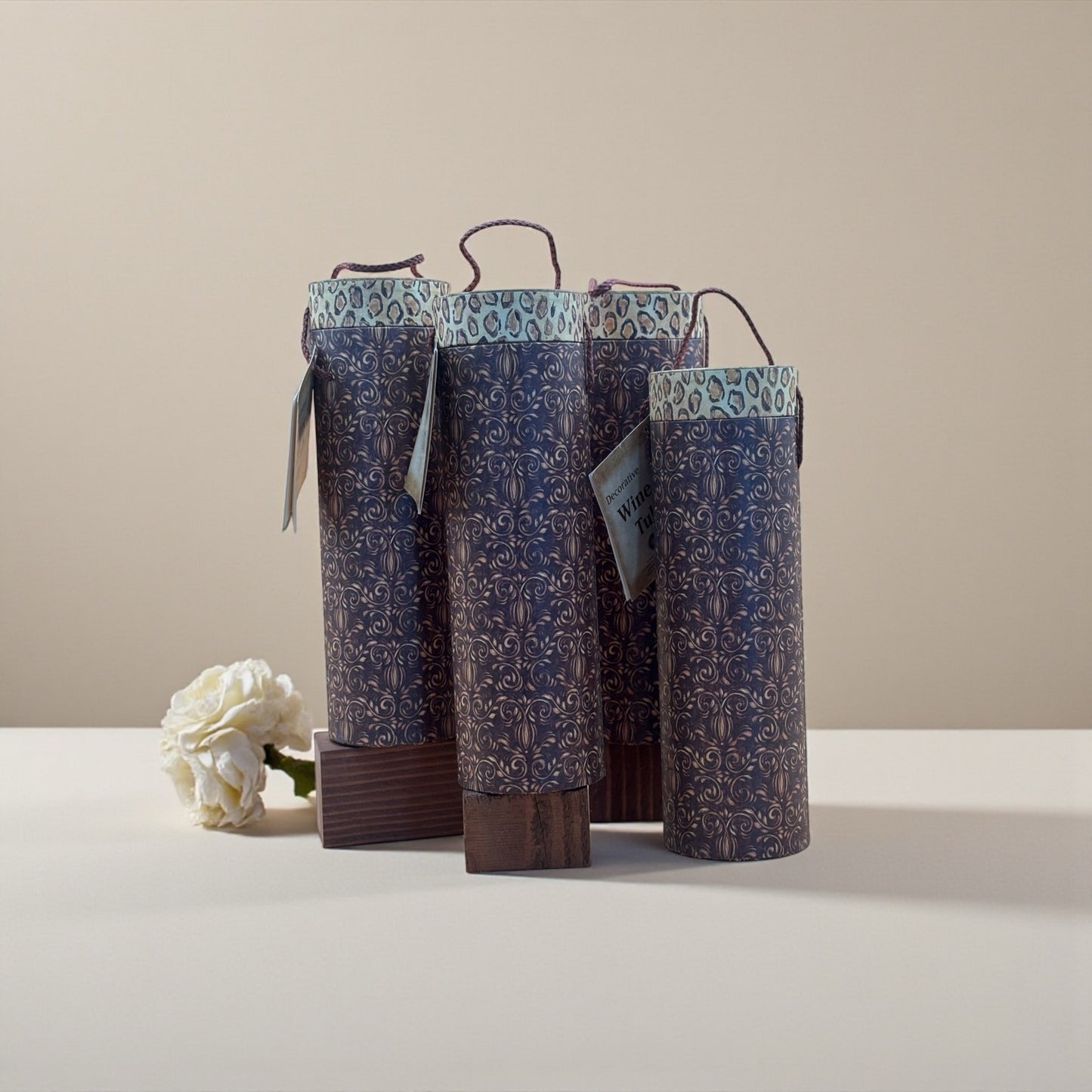 Kate McRostie Decorative Wine Tube Set of Four – Tri-Coastal Design 2004