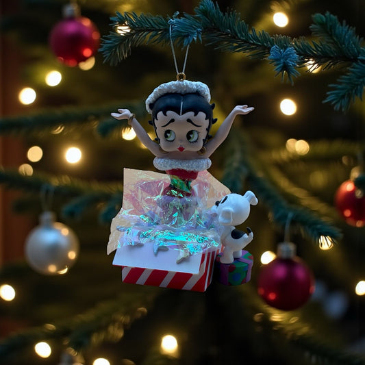 1987 Betty Boop “Surprise Package” Musical Ornament – King Features Syndicate