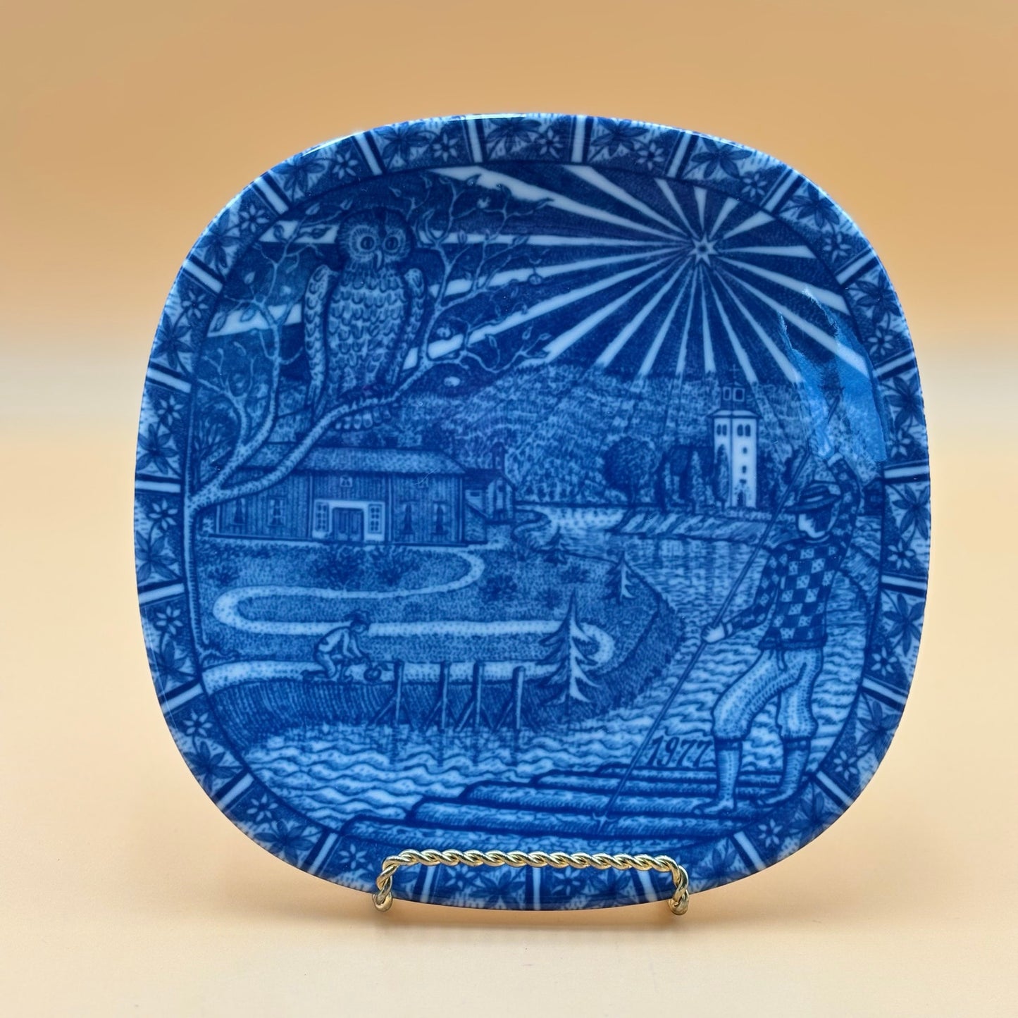 Vintage Rörstrand Sweden “Julen 1971” Collector Plate