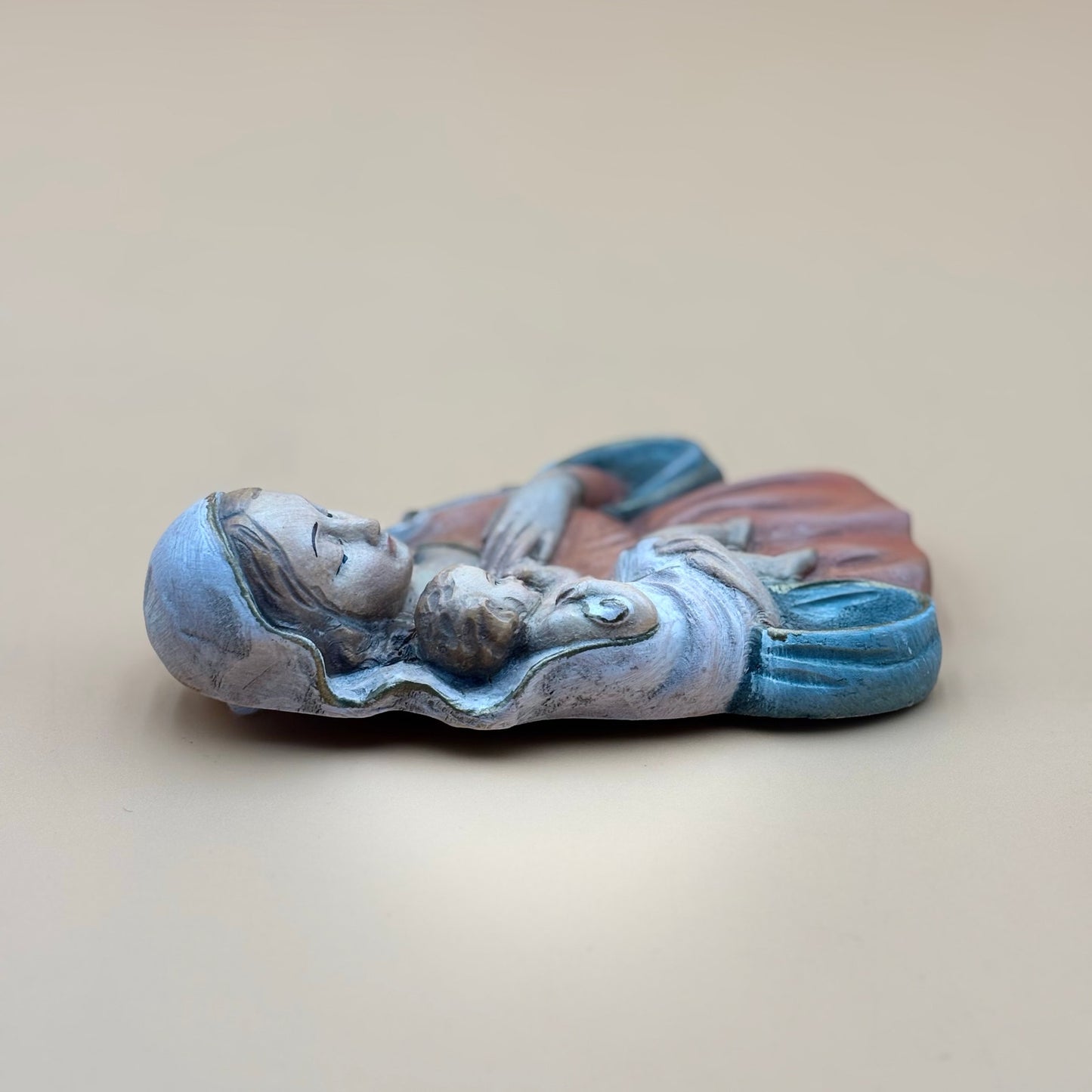 W. u. M. Heinzelier Wood Carved Madonna and Child — Oberammergau Germany