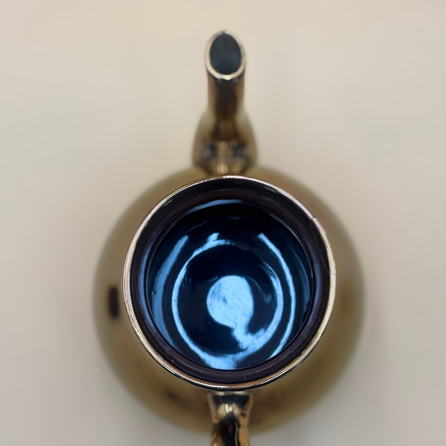 Gibson & Sons England Copper Lusterware Teapot & Coffee Pot Set – Smooth Finish