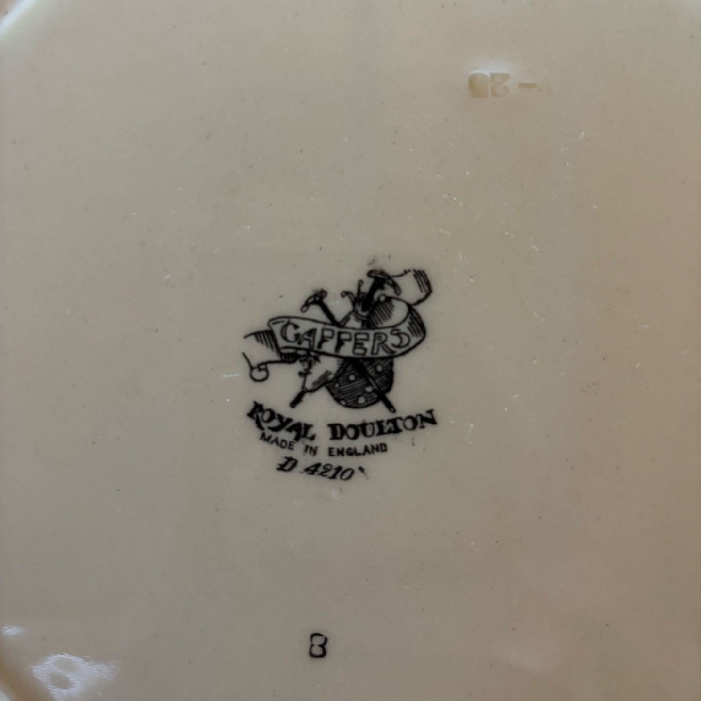 Royal Doulton D4210 “Gaffers” Plate – Signed Noke – 10.25”