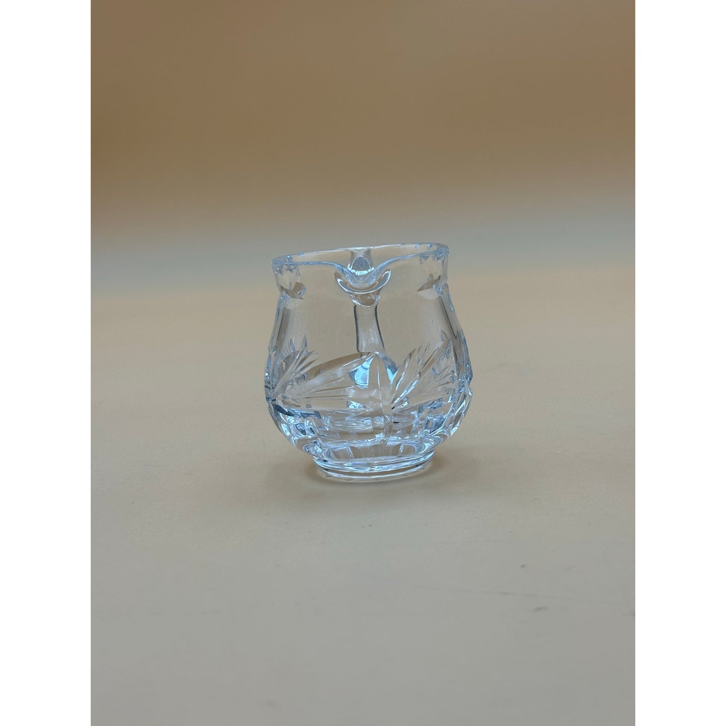 Vintage Cut Crystal Glass Mini Pitcher
