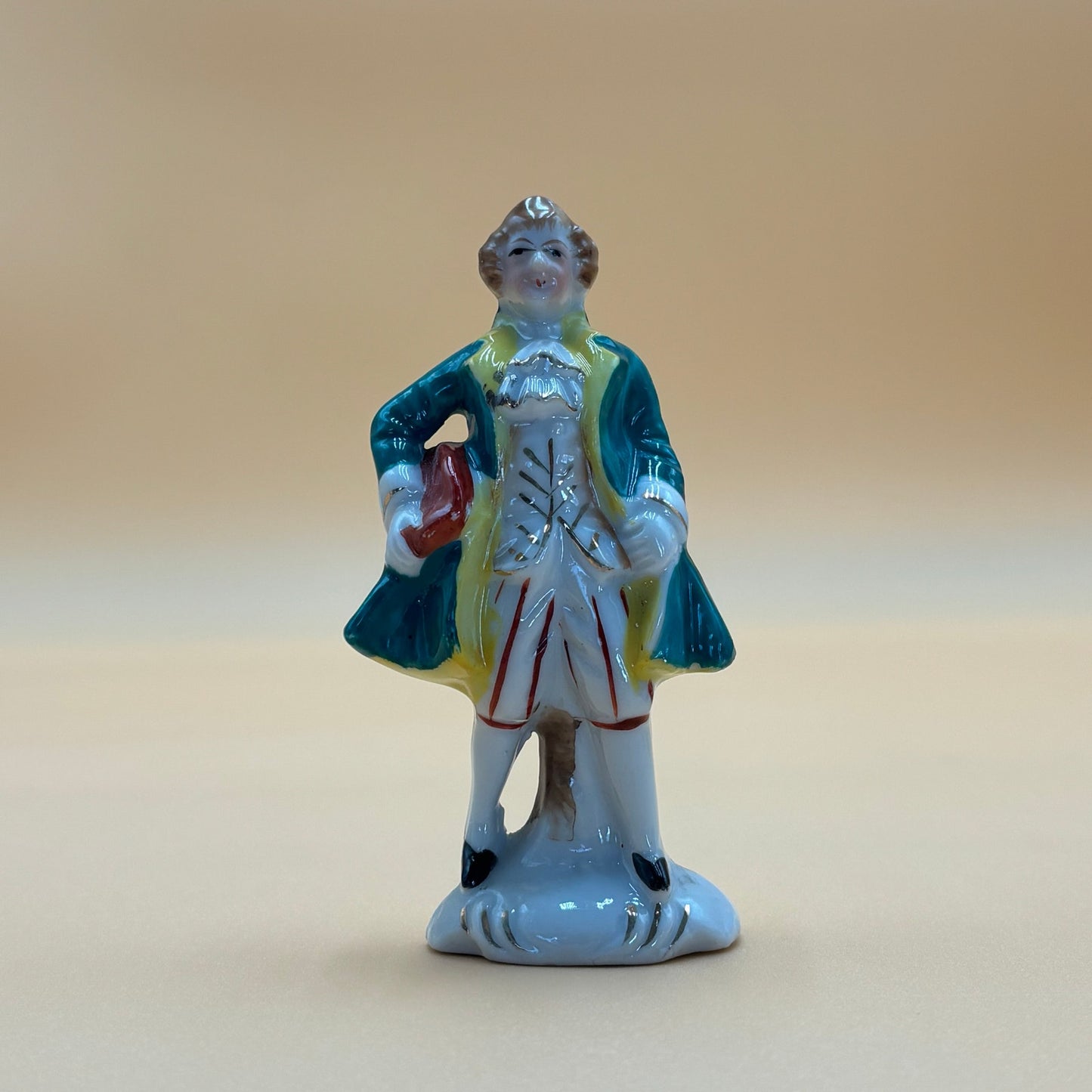 Vintage Hand-Painted Japanese Porcelain Figurines - Colonial Set (4 Pieces)