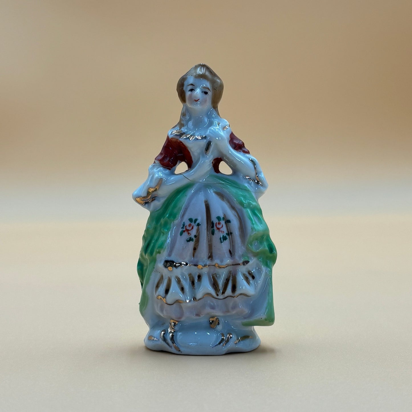 Vintage Hand-Painted Japanese Porcelain Figurines - Colonial Set (4 Pieces)