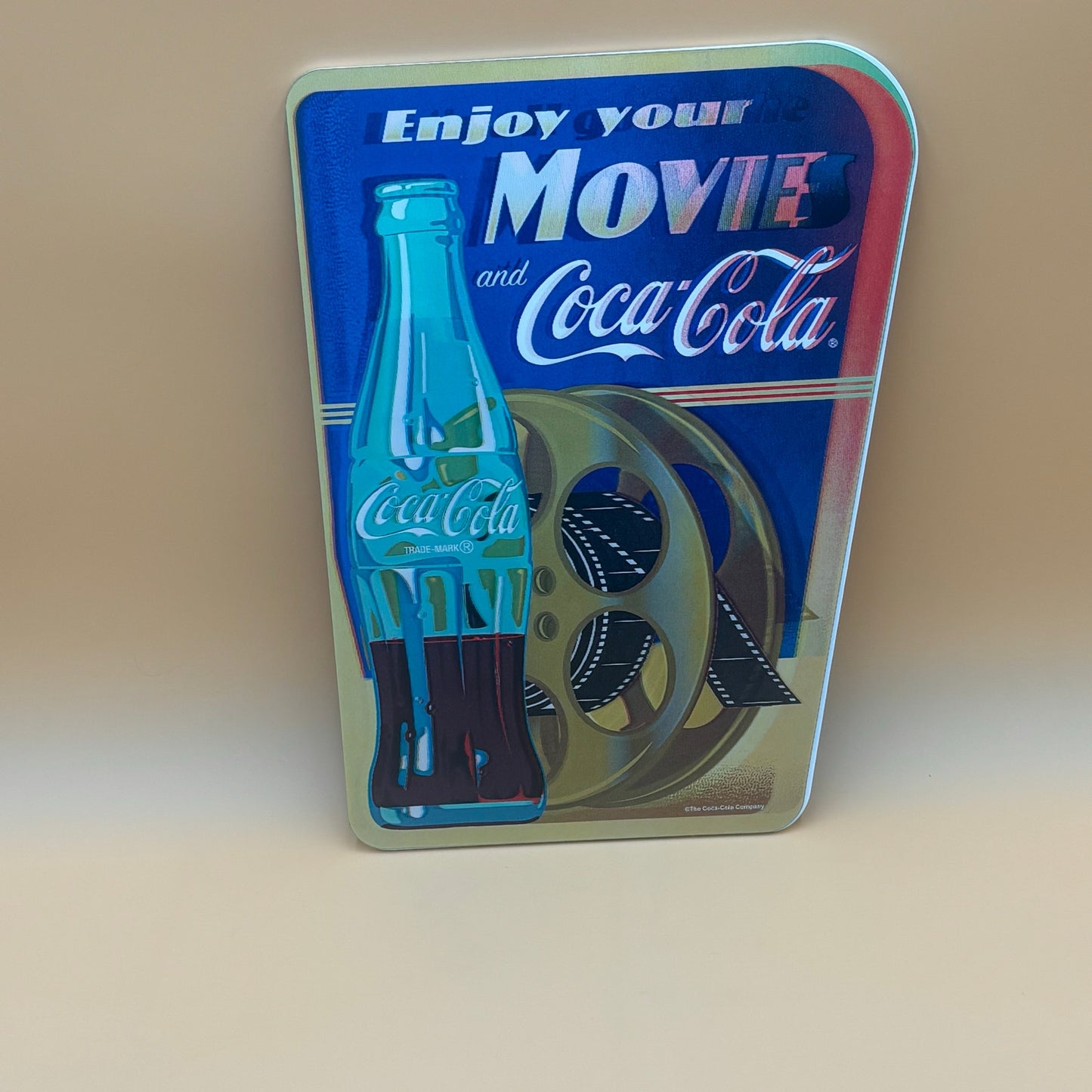 Coca-Cola Lenticular Wall Sign – “Let’s All Go to the Movies”